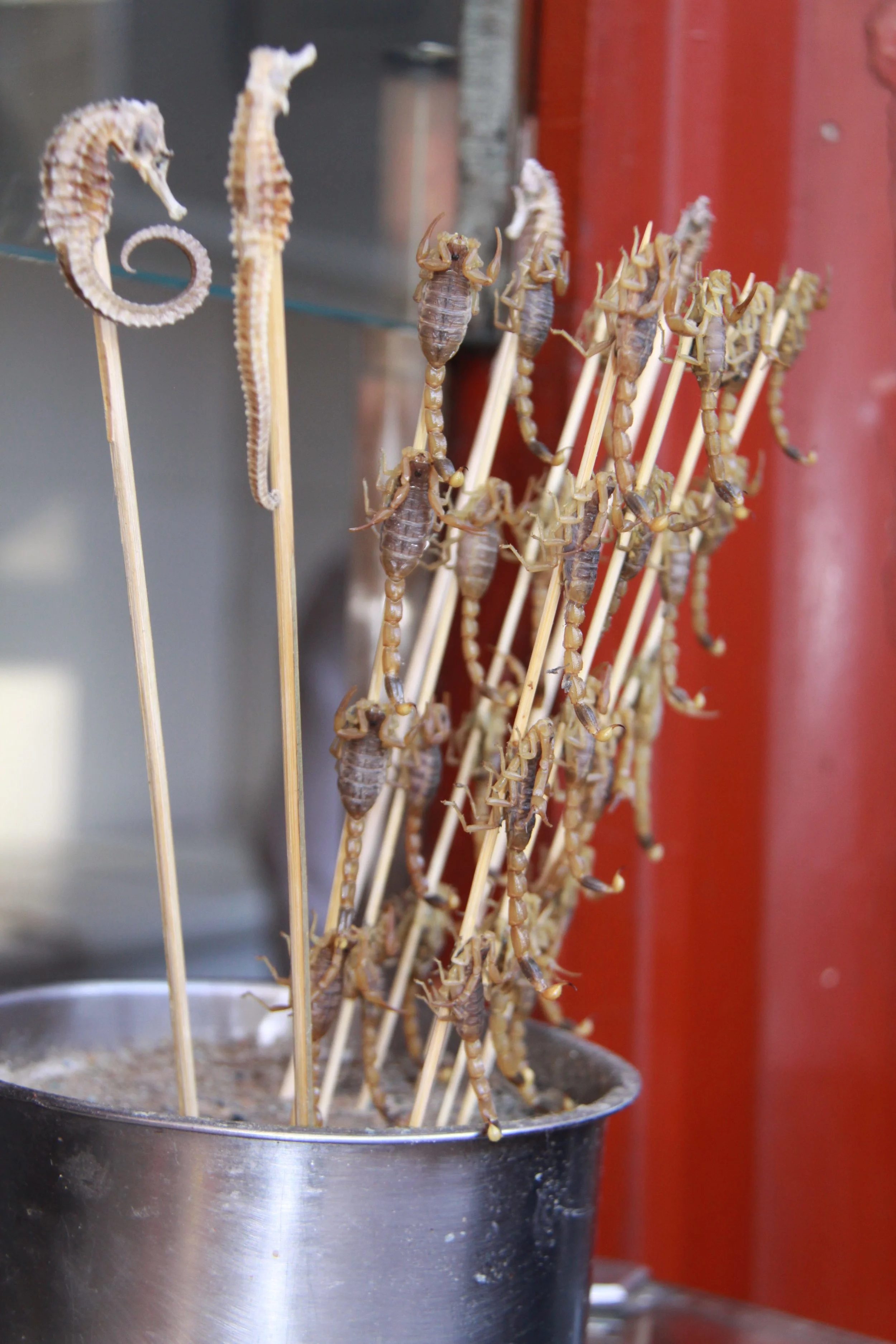 snacks on a stick. Beijing