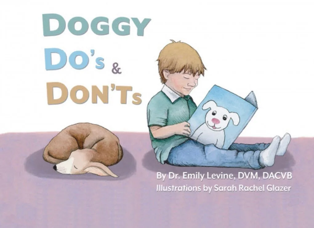 Have you had the chance to read this fantastic book by Dr. Emily Levine?  It is a must read for anyone living with young kids and dogs and was just awarded the best kids book for kids under the age of 3 by the National Dog Writers Association of Amer