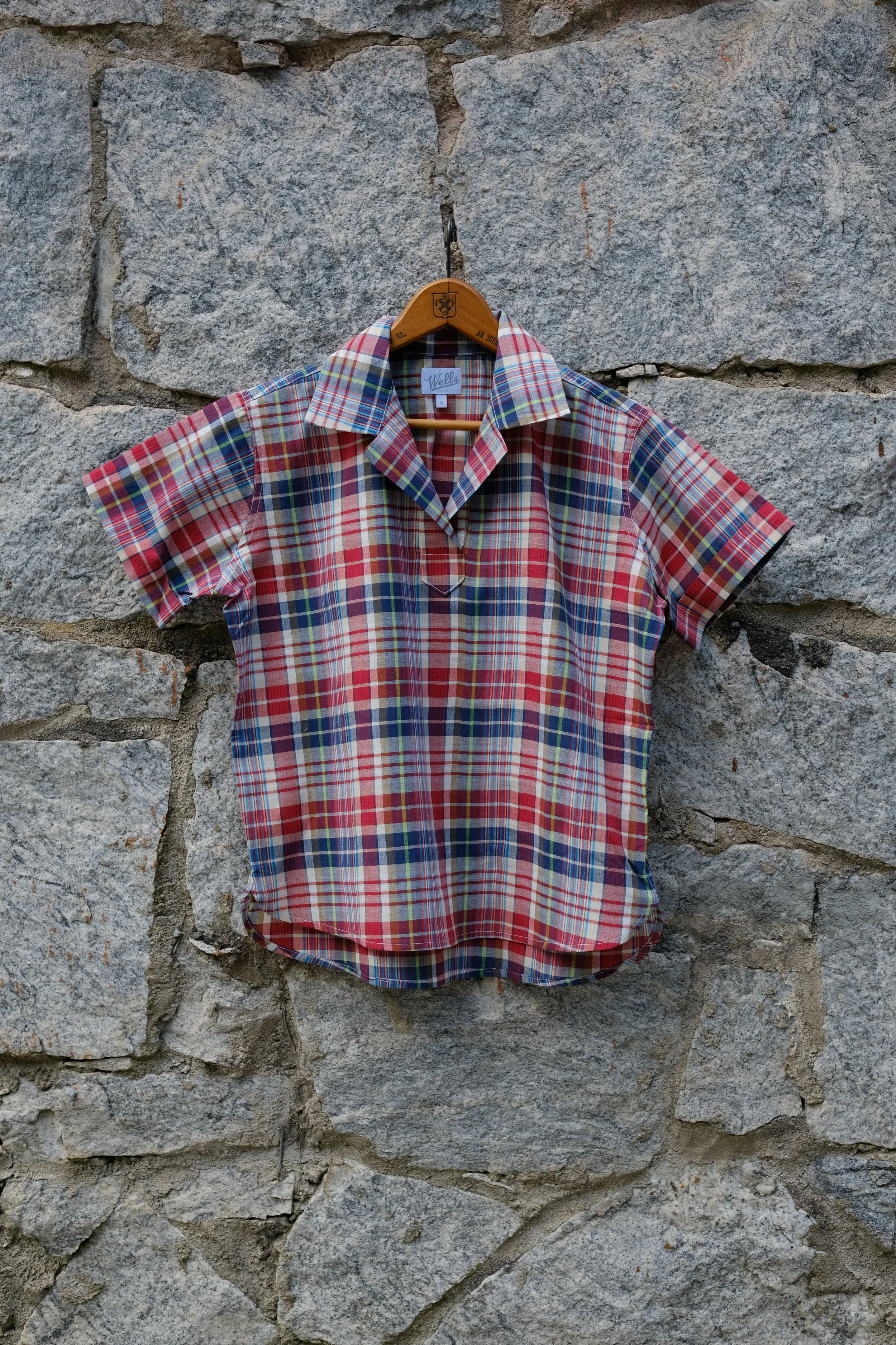 Camp Shirt in American Grass Madras