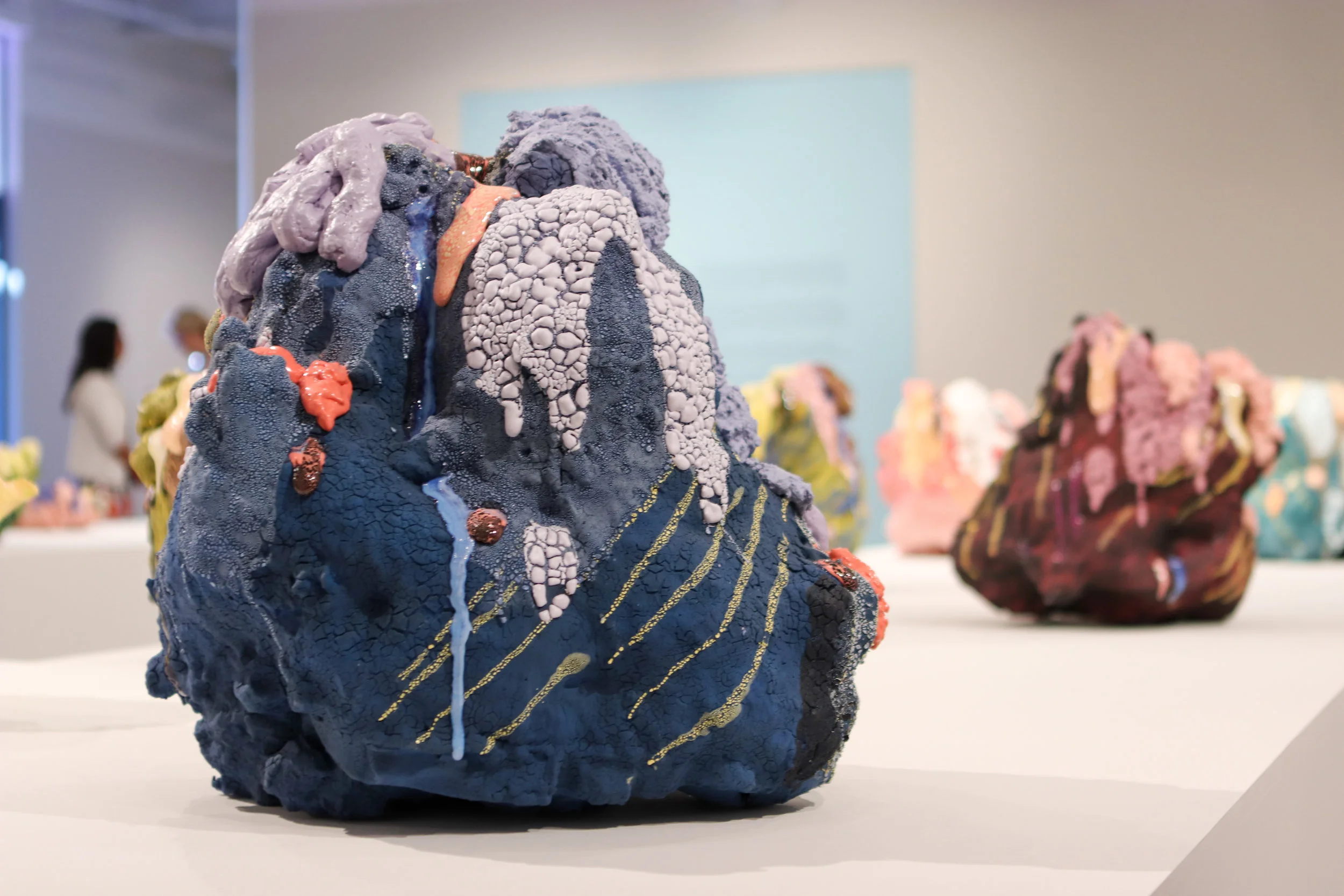 MCASB Opening night of Bloom Projects: Brian Rochefort, Absorption by the Sun , August 1, 2019. Photo by Debra Herrick.