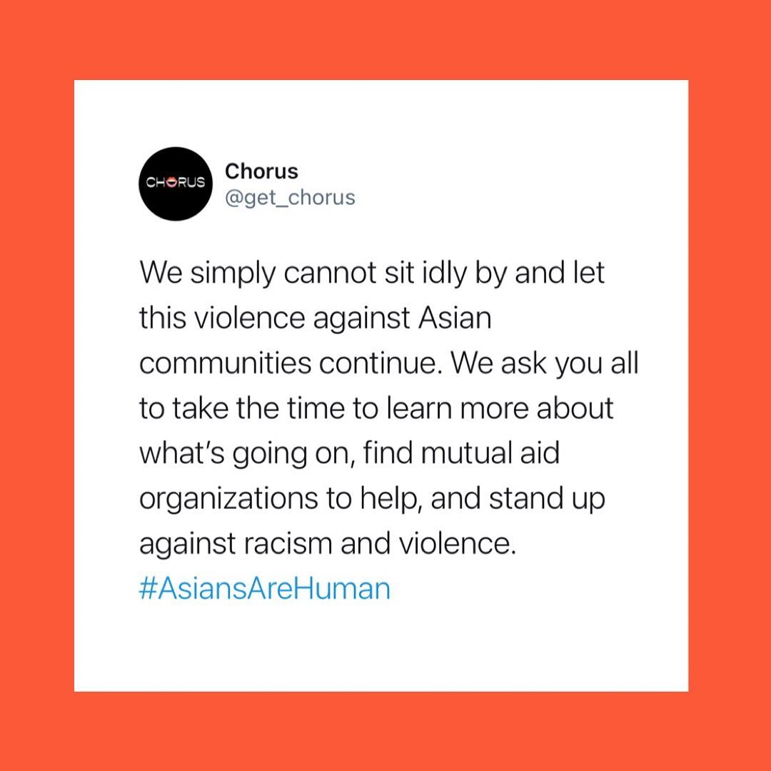 We stand by all Asian American communities today and every day. 

Below are some of many links to organizations that support and protect Asian Americans. 

@smithsonianapa 
@gapimny 
@qwavenyc 
@napawfnyc 
@safewalksnyc 
@protectchinatown 
@aafederat