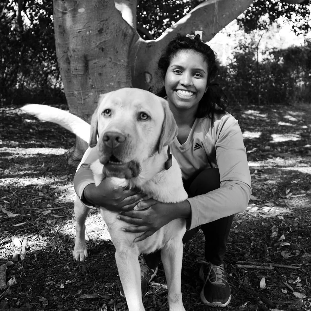 Nimna &amp; Trouble, 2021. Photographed as part of my project Dog People as part of the EDGE Art Camp. I had the pleasure of making portraits of people and their furry family members who frequent the GreenWay. #EDGEGreenWay #EDGEInnerWest #dogpeople 