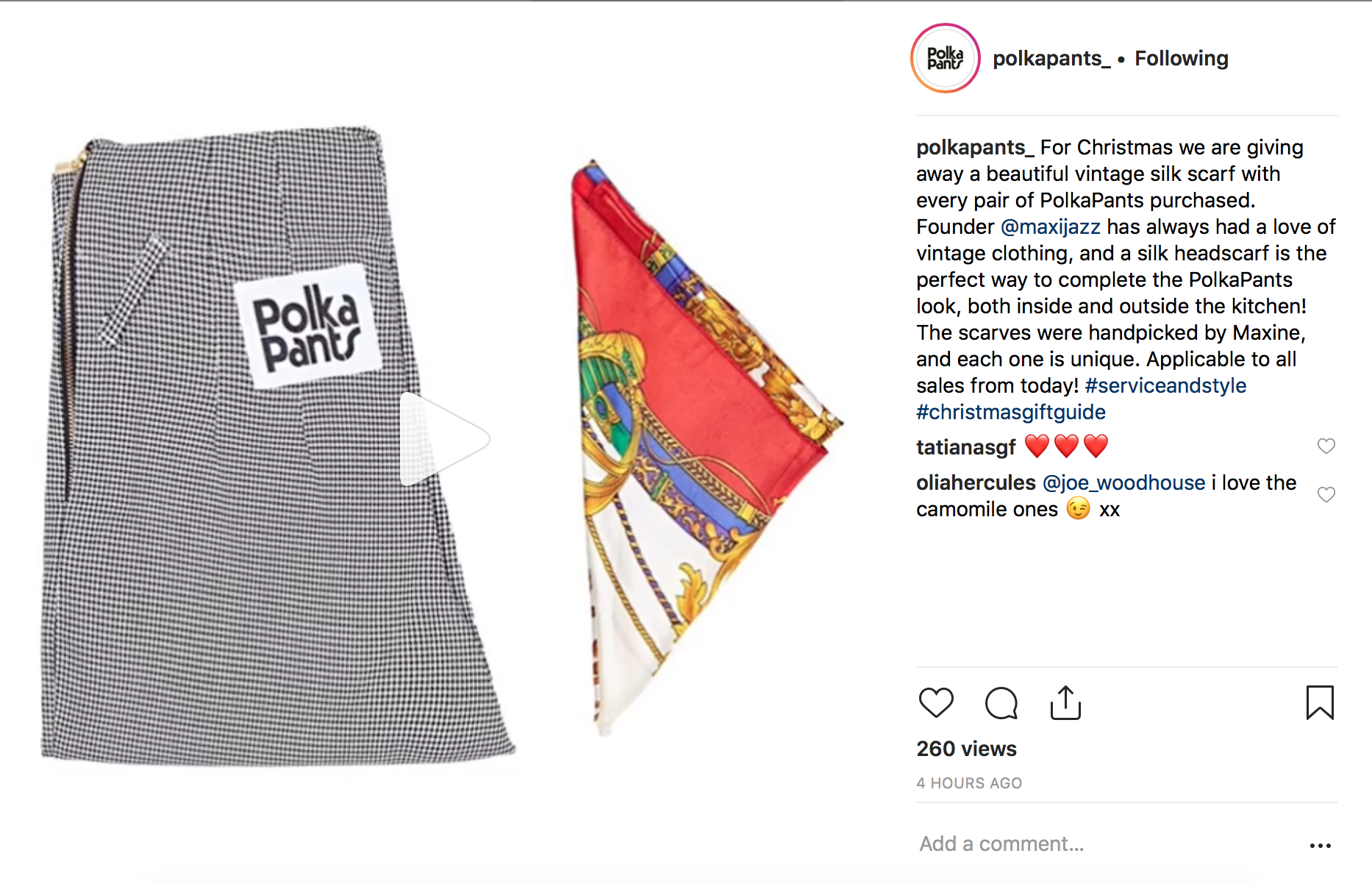 Polka Pants Holiday Gifting Promo for 2018.