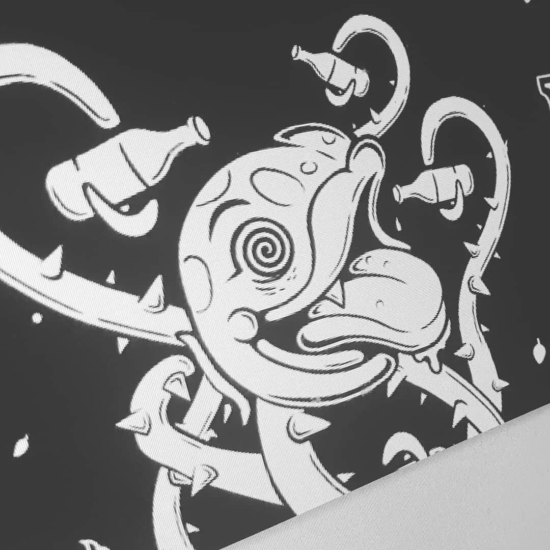 Say hello to our newest character. Only problem is he/she doesn't have a name. Come up with a name for it and you'll win a case of the new beer when it comes out. 

The only rule is the name has to be separated with a &quot;-&quot;. I.e. luna-tic  wi