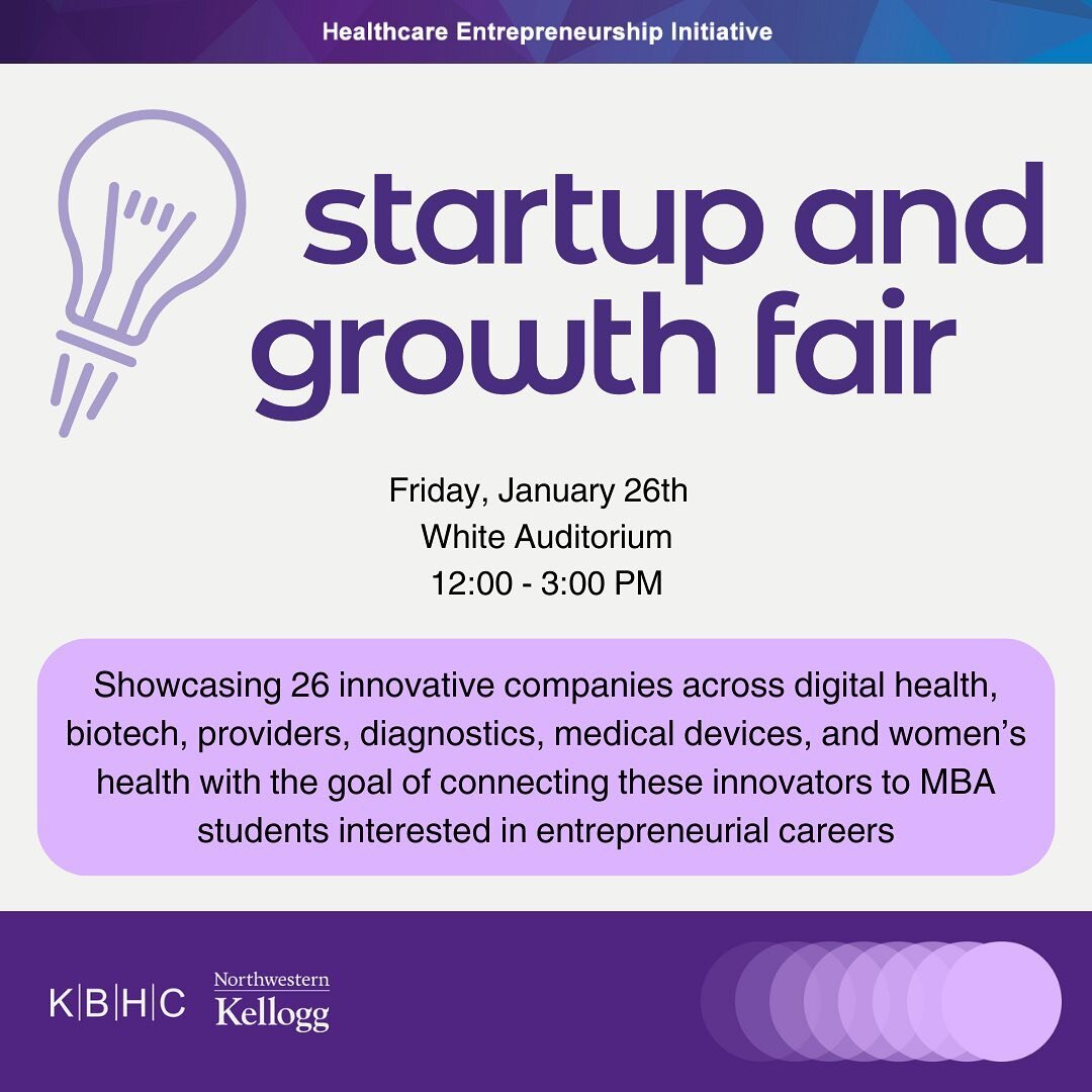 Reminder to join us for the Startup &amp; Growth Fair (SGF) this Friday, January 26th in White Auditorium at the Global Hub from 12:00-3:00PM. During the fair, you&rsquo;ll have the unique opportunity to network with leaders from 25+ innovative start