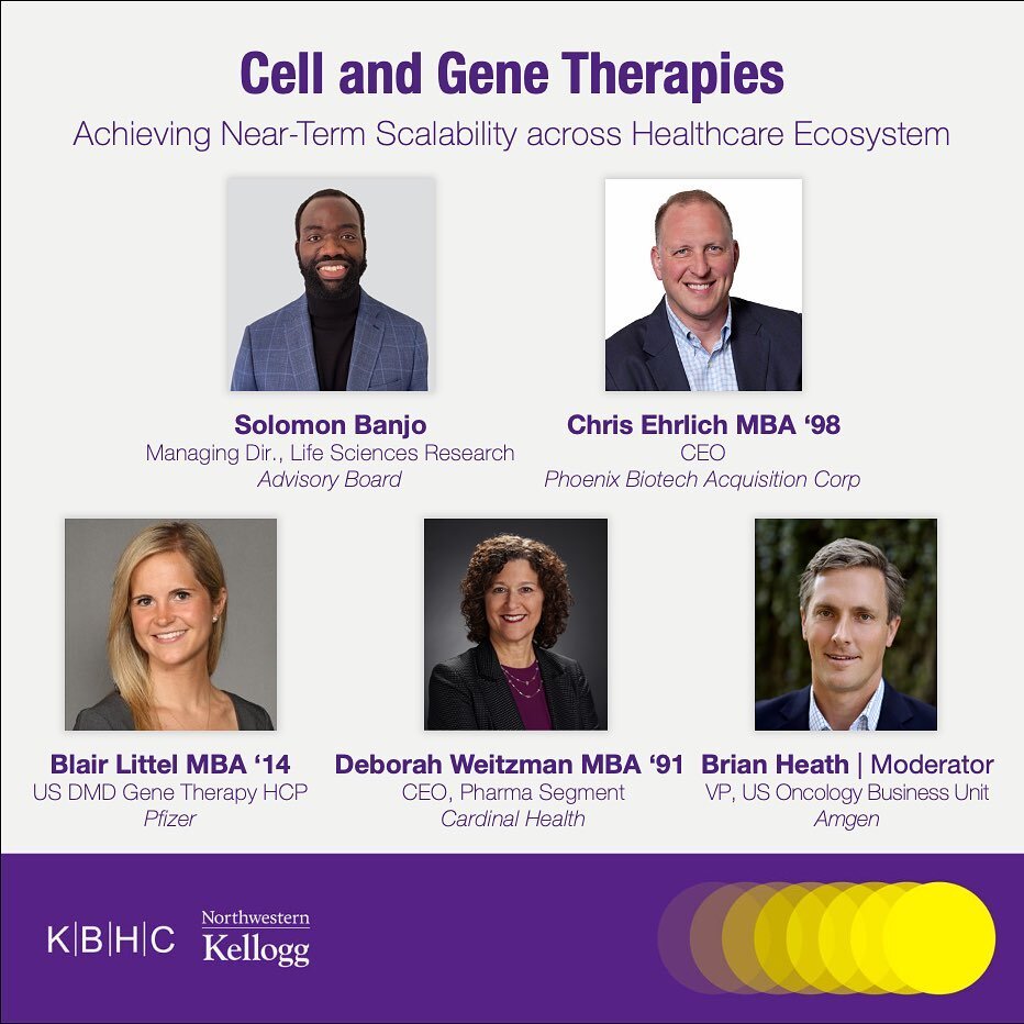 Announcing our final group of panelists for the Cell and Gene Therapies panel this Saturday!

These experts will dive into a dynamic, diverse dialogue that will tackle the following key questions: Across the cell and gene therapy landscape, how do we