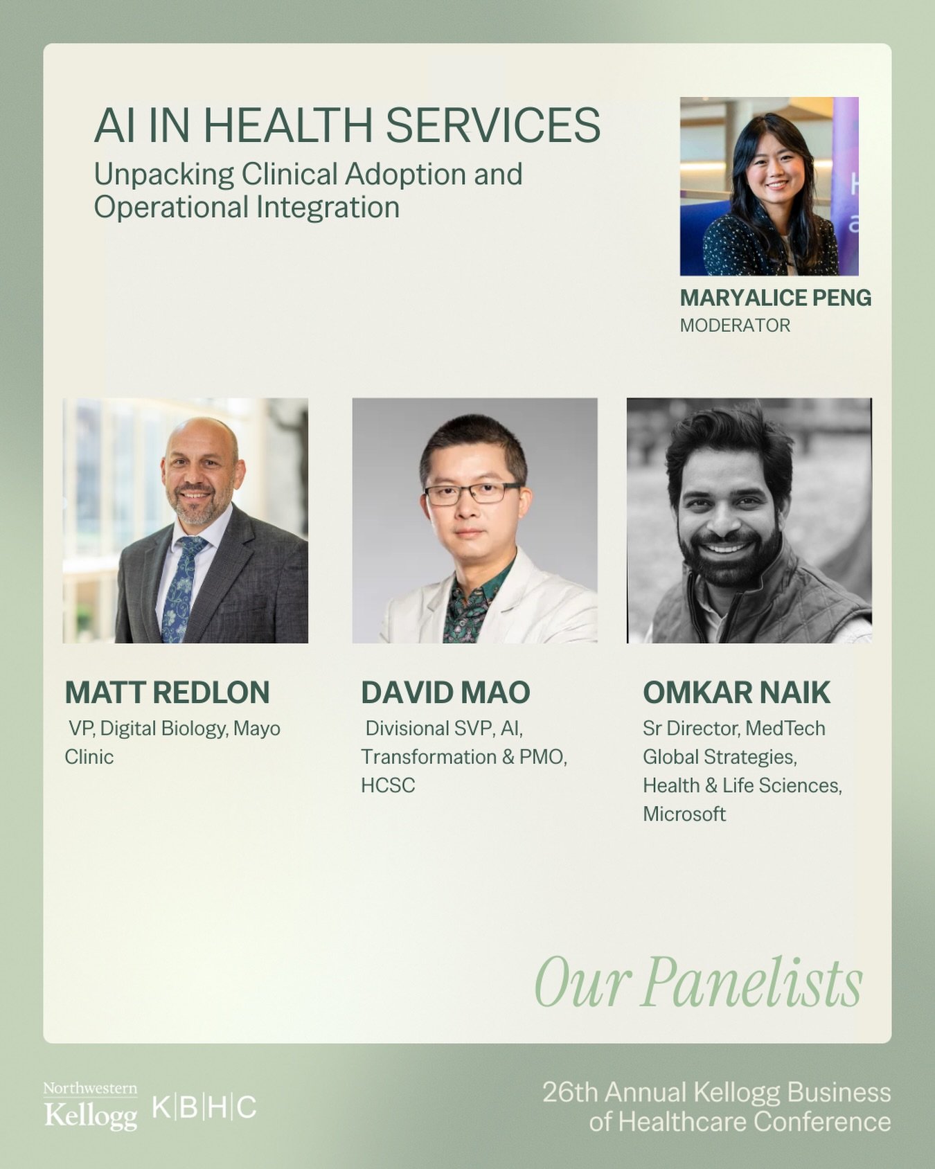 💡 Panel Spotlight: AI in Health Services 💡

AI in healthcare is officially moving from hype to real-world deployment&mdash;powering everything from smarter admin workflows and revenue cycle performance to clinical decision support and patient engag