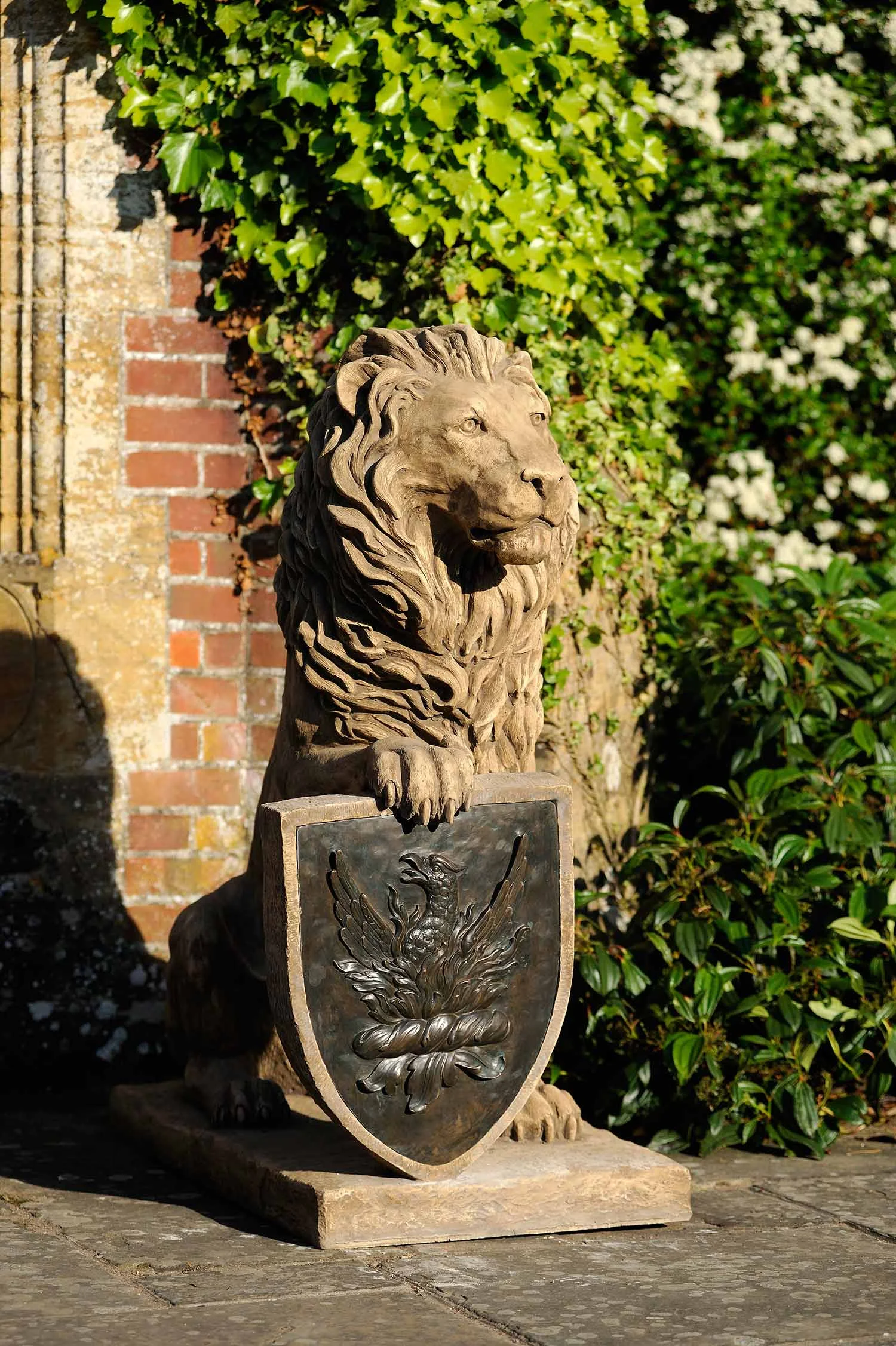 Lions Bearing Shields