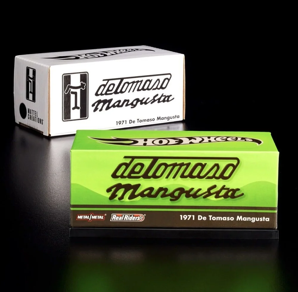 HOT WHEELS 1971 De Tomaso Mangusta Green RLC Red Line Club 1:64 Diecas – LP Diecast Garage