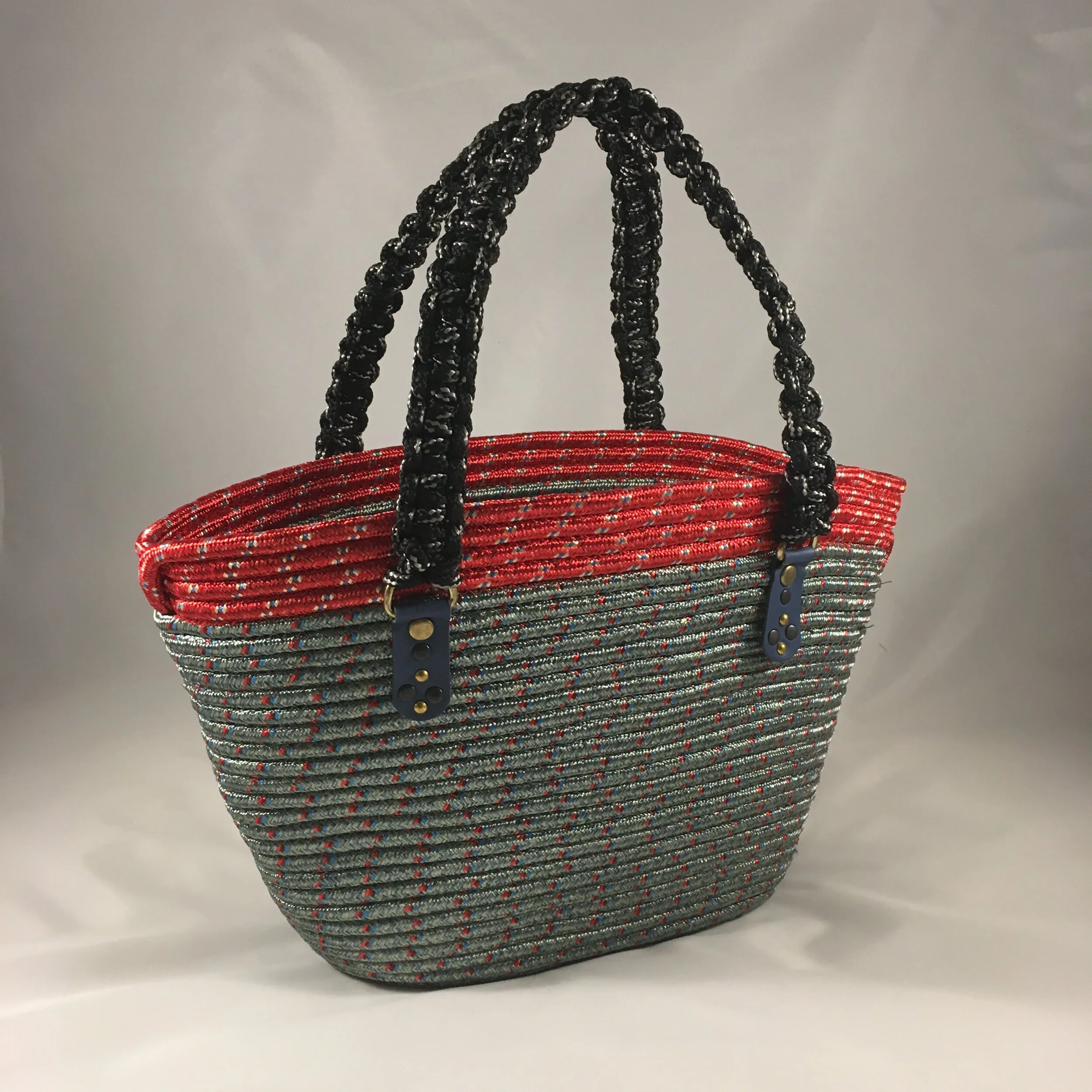 Piglet Rope Basket – two tone