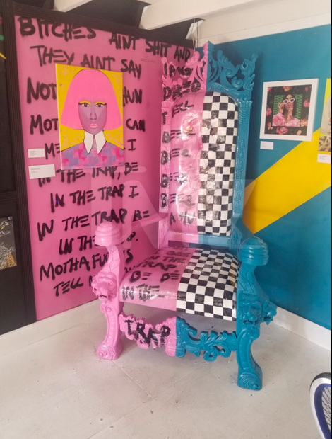Lil Trap House: Cardi & Nicki installation 