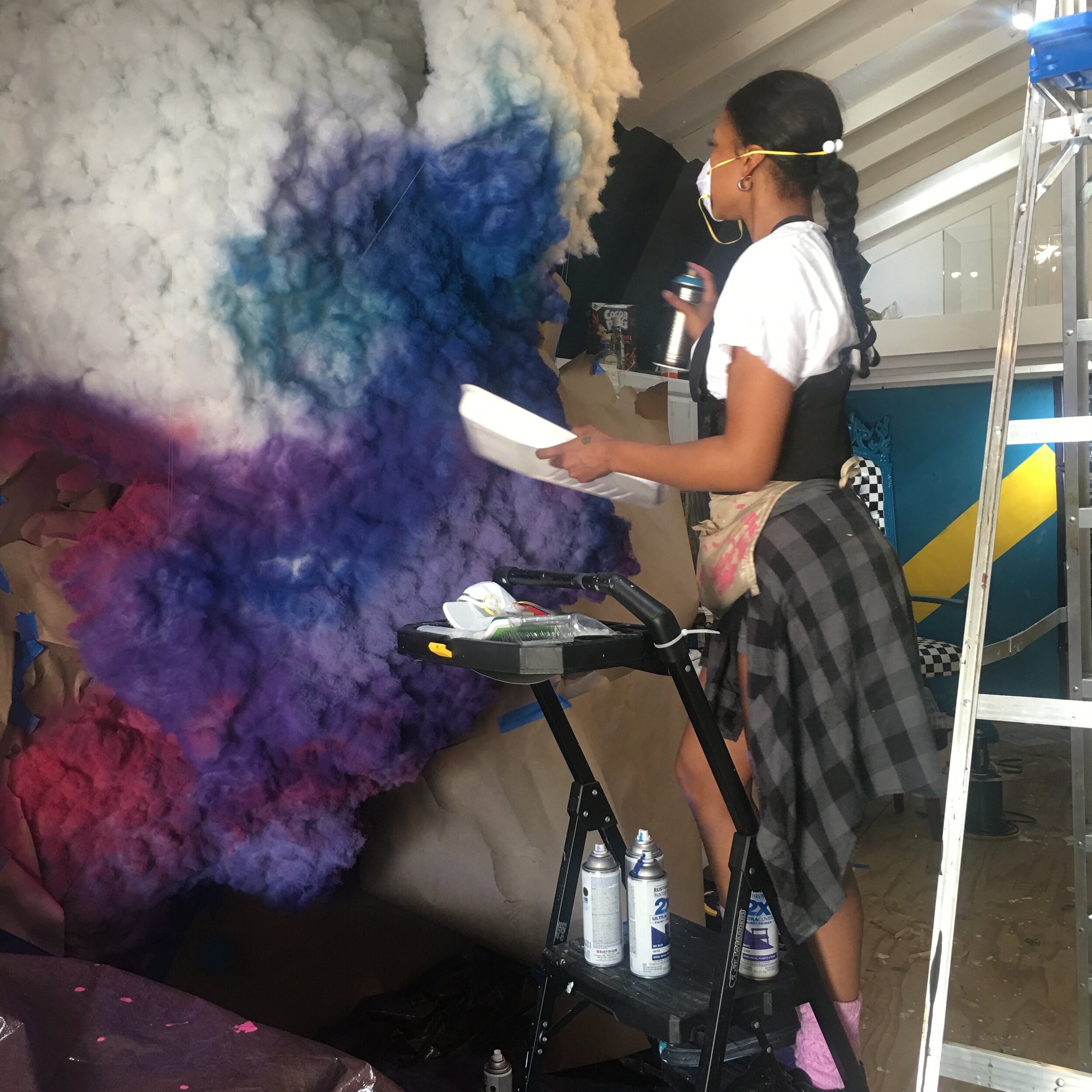 Lil Trap House: Skye working creating Future's 'Dirty Sprite 2' installation  