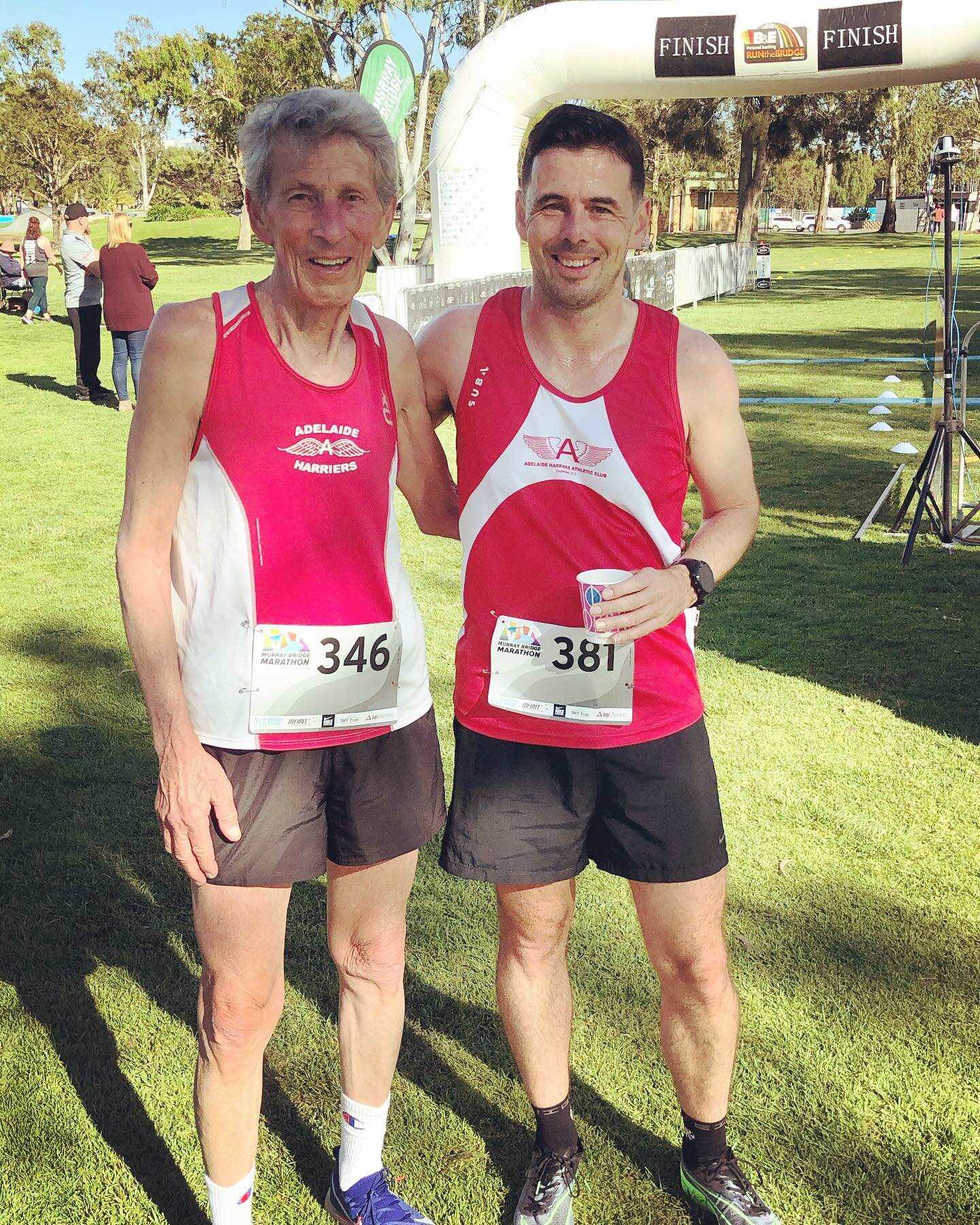 How&rsquo;s this father + son duo who ran the 10km today!! Rhys and his 79-year-old dad run together every weekend ~ and we&rsquo;re so glad they joined us today!! rsandery. 🙌🏃🏾&zwj;♂️🏃🏾&zwj;♂️

#neverstoprunning #runners #murraybridge #murraybr