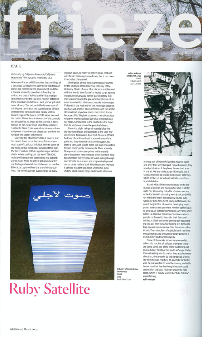 Frieze Article