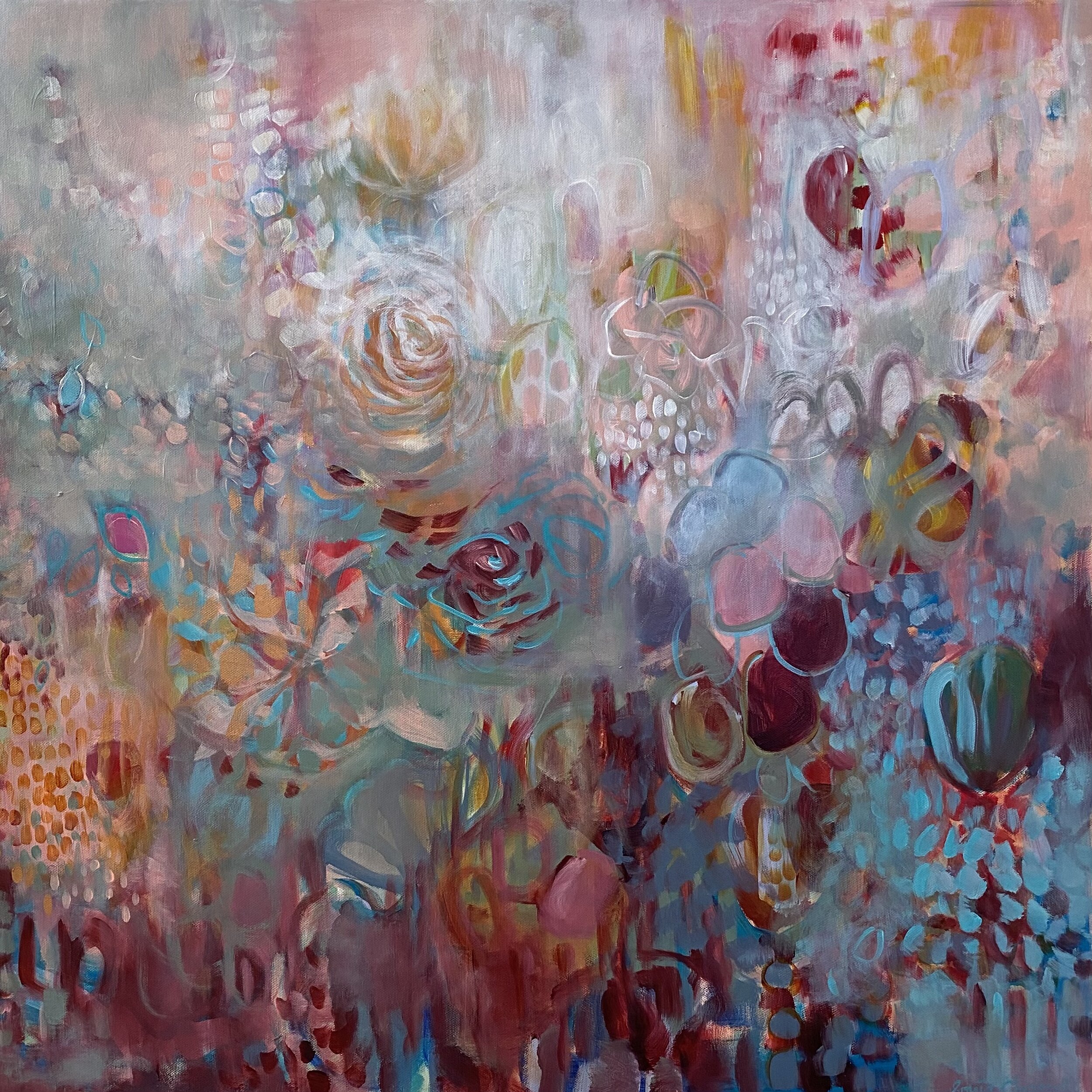 ‘Out of Chaos I’, 75 x 75cm $980