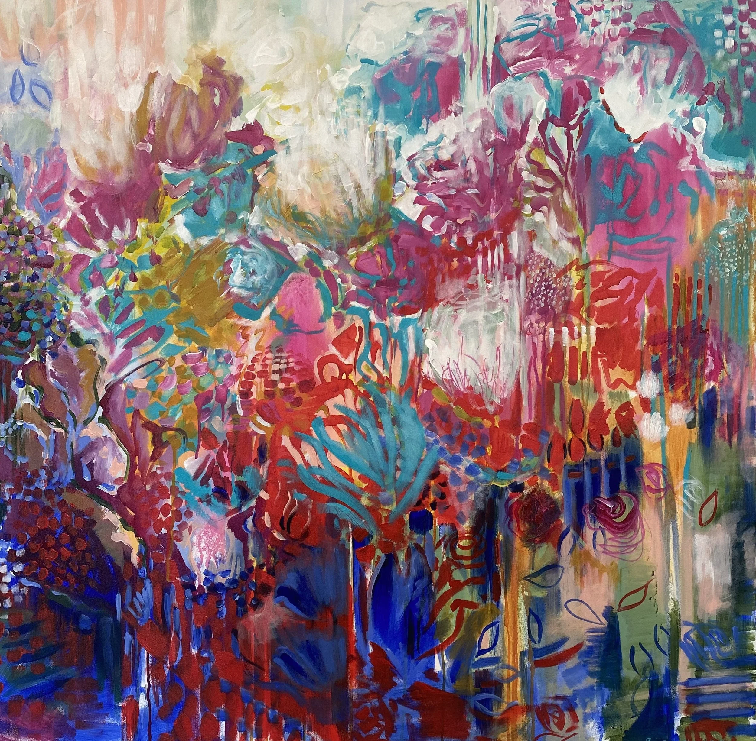 Under this Skin Lies Dreams, 100 x 100cm, $3500