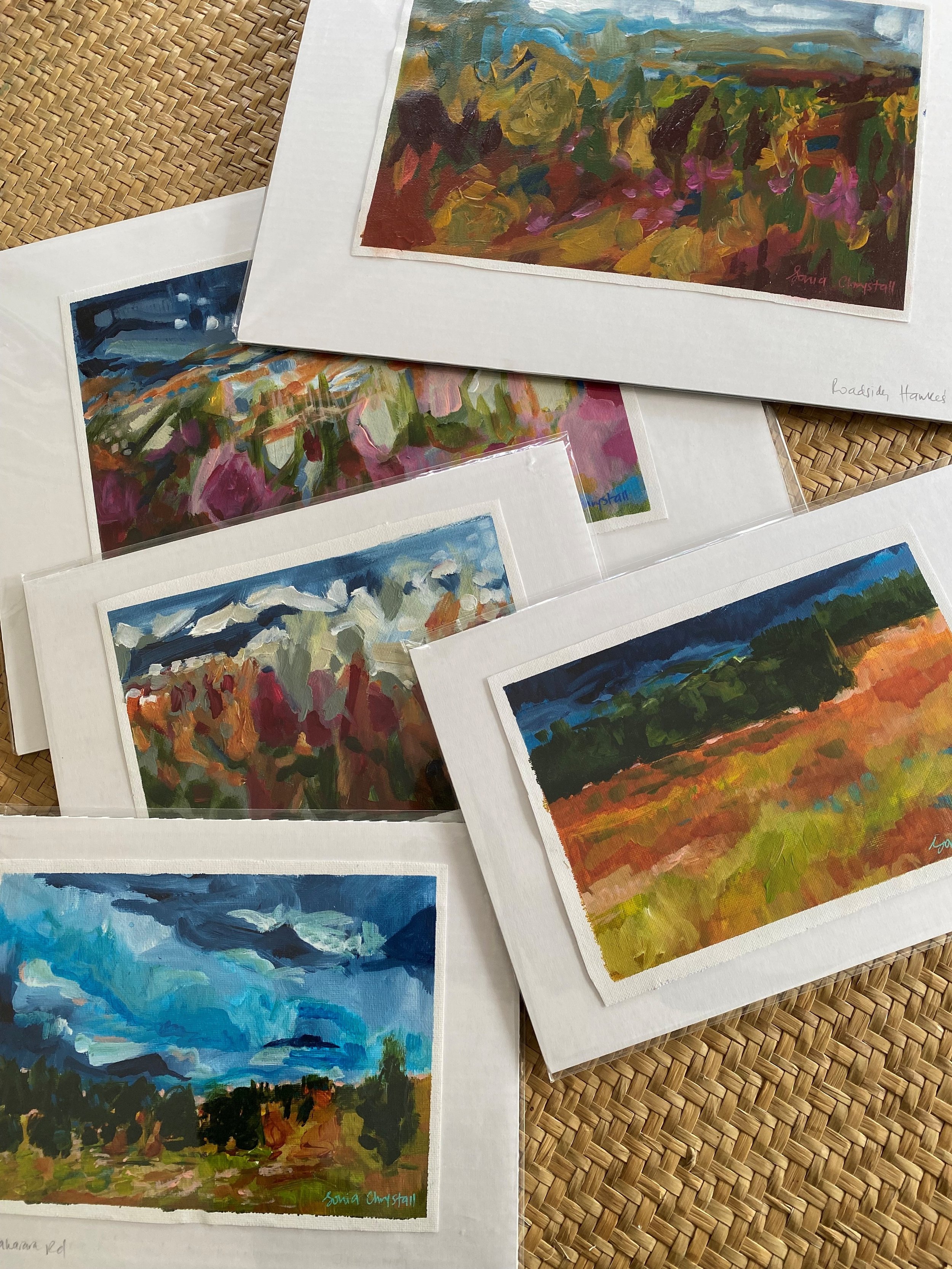Landscapes on canvas sheets