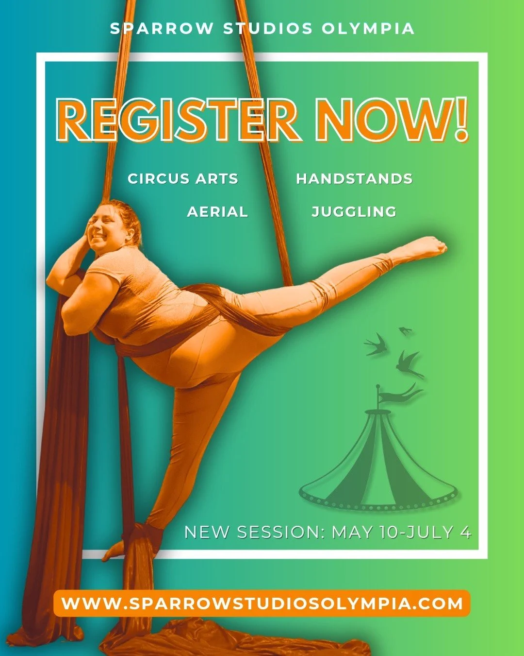 Registration is now open for our next session of classes that run from May 10 through July 4!

See website for details :)