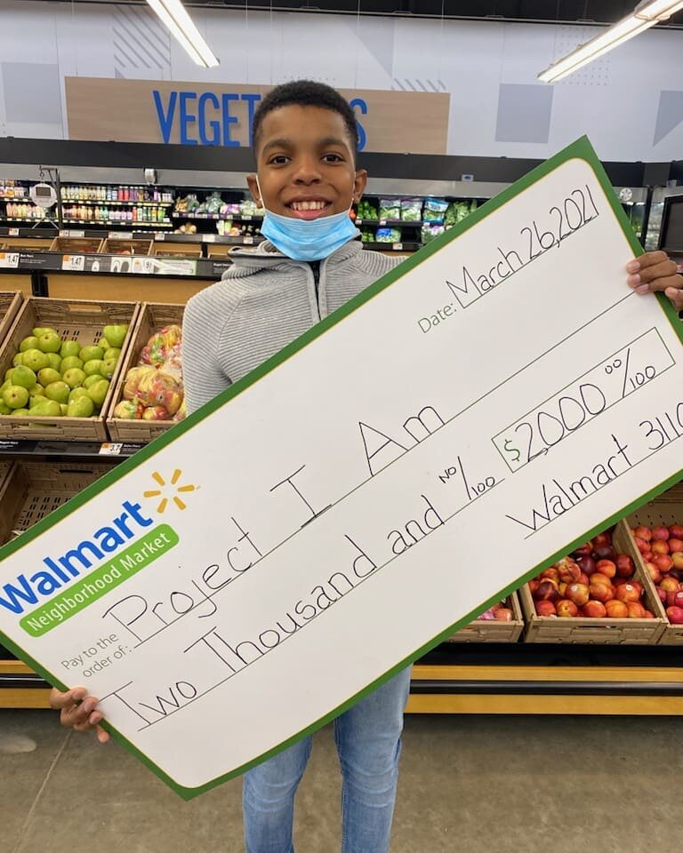 I AM thankful for my many blessings 🙏🏽 including @walmart for believing in my mission. This donation will help make over 500 blessong bags for those in need. #walmart #endhomelessness #BeTheChange #YouthDoItBetter #JahkilJackson #DontWaitToBeGreat