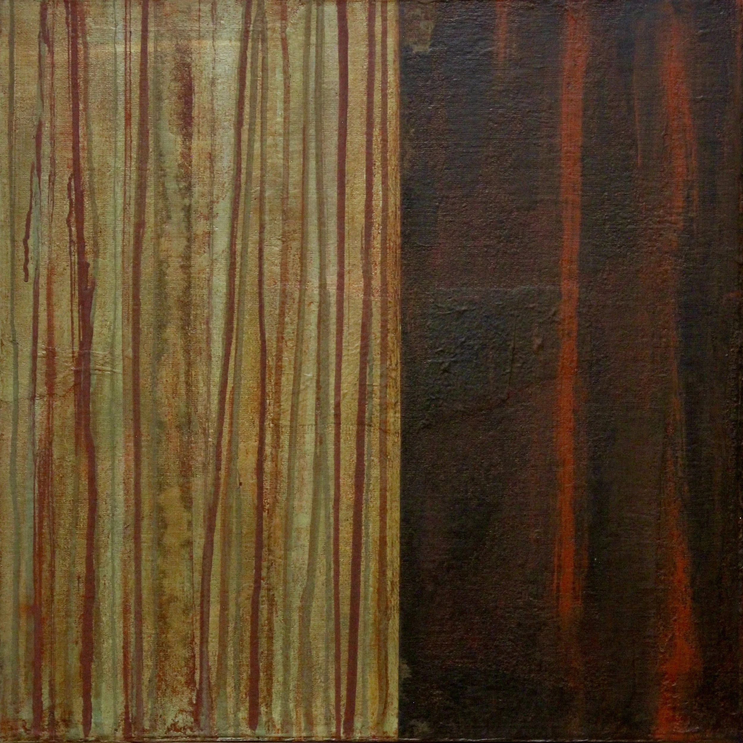  22033.2  From Connections: Then and Now series. Mixed media ptg on canvas. Triptych 60” x 20”.  UF 20” x 20” each. $2880 Triptych or $960 each.  Available from artist.   