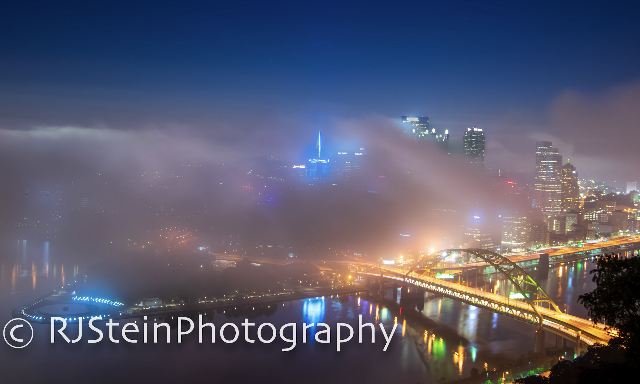 fog before cloud city, pittsburgh, 2018