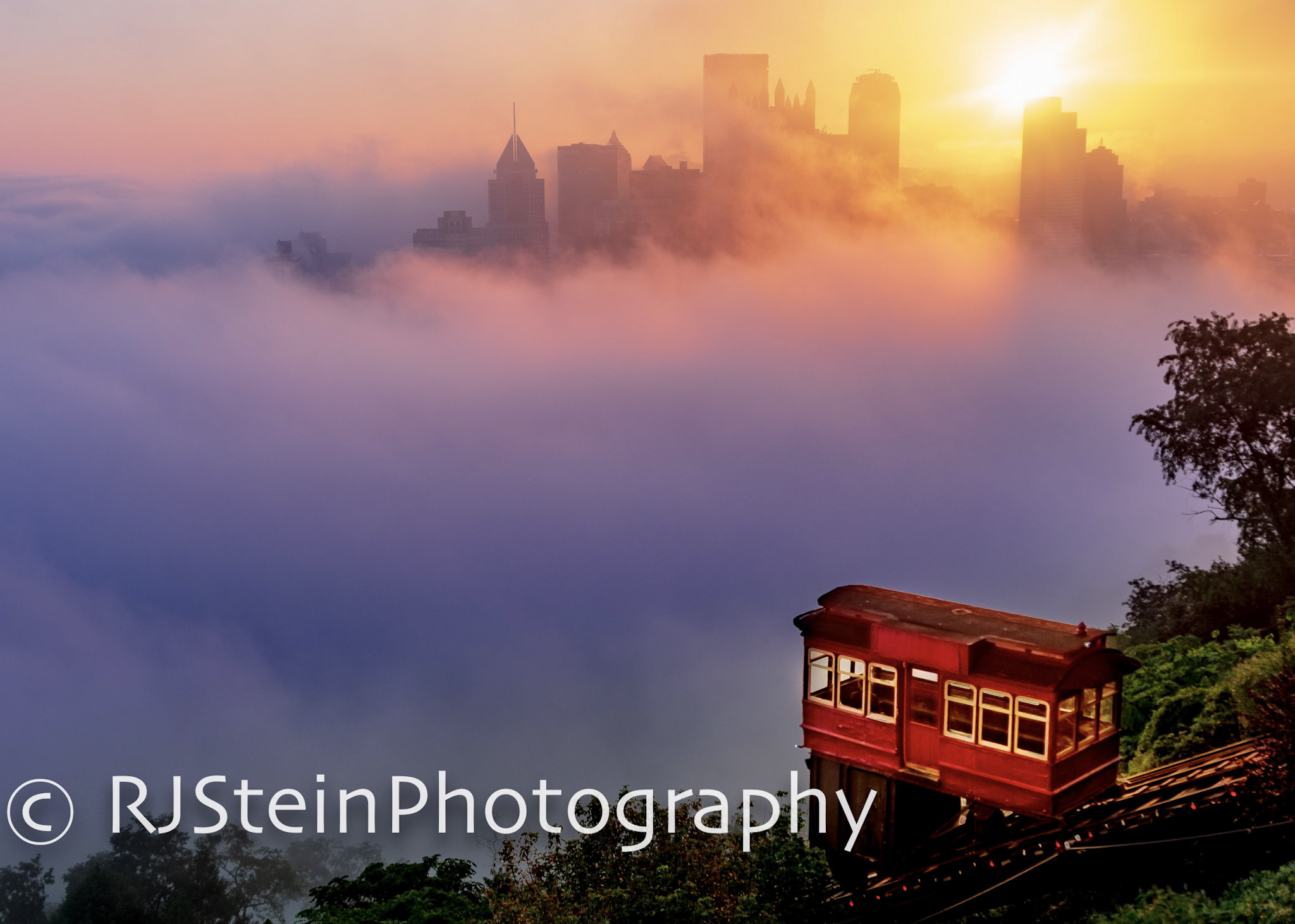 cloud city at the duquense incline, pittsburgh, 2018