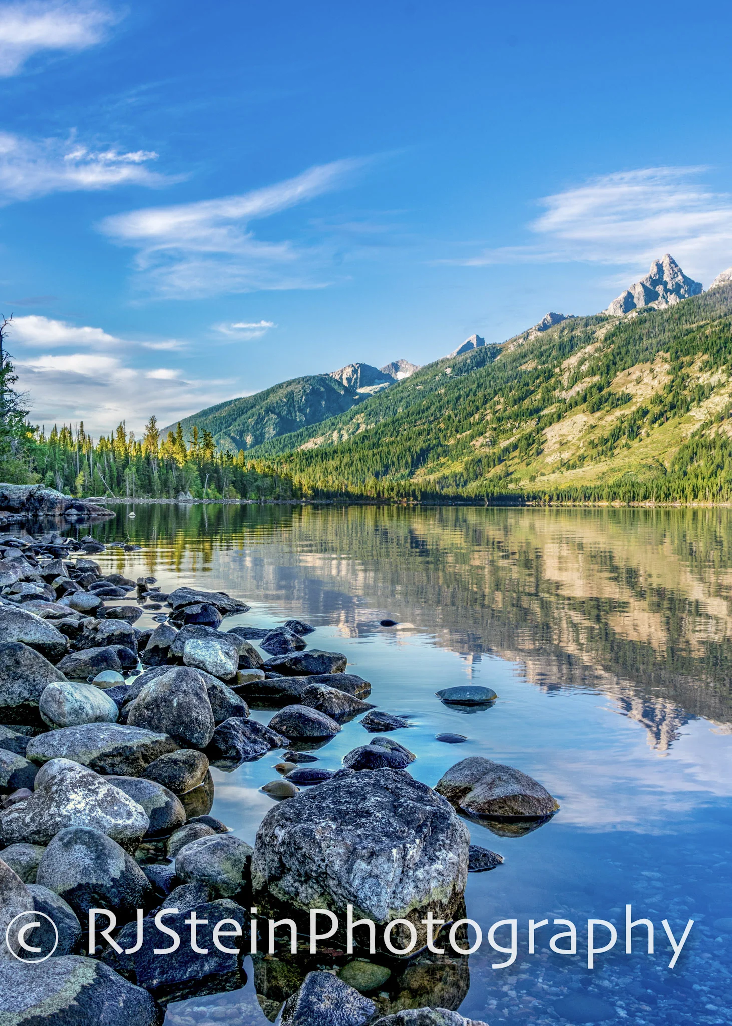 jenny lake reflections, wyoming, 2018