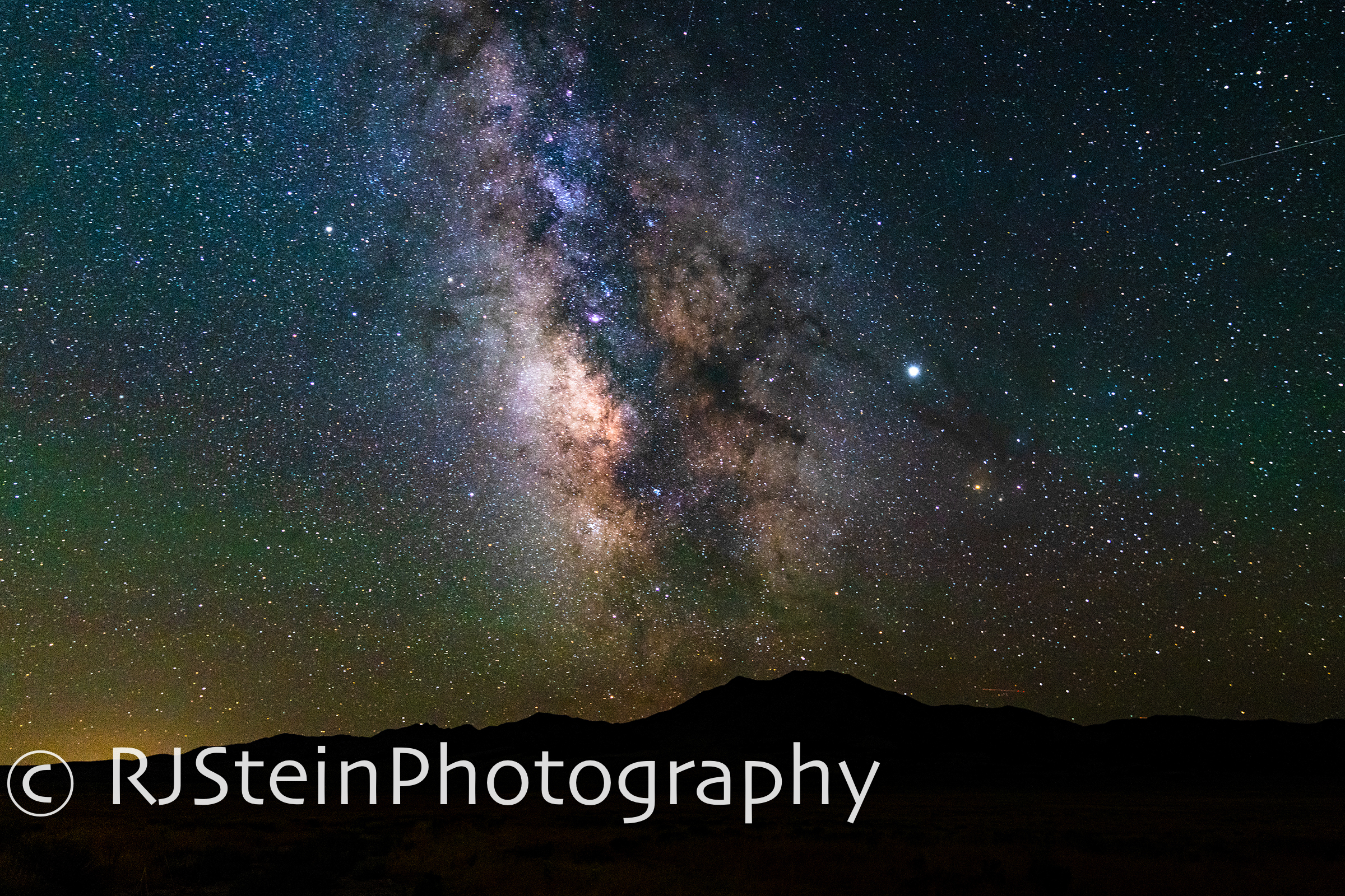 milky way as seen from utah, utah, 2019