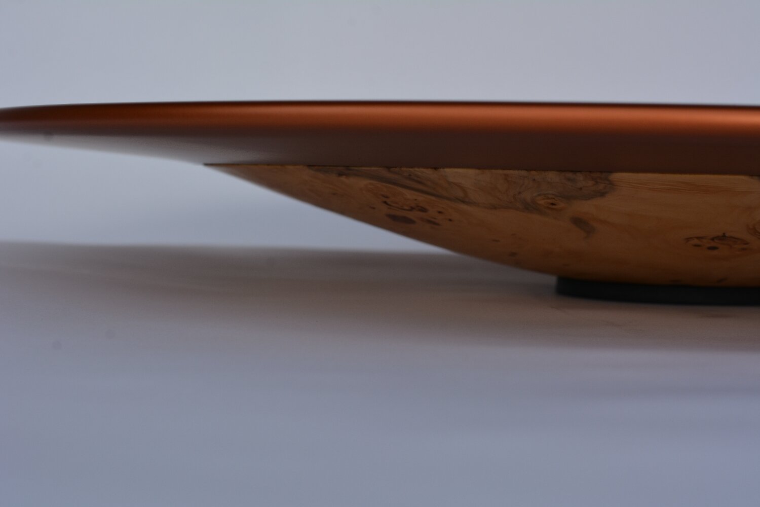 700mm dia Huon Pine bowl - MDF rim - auto lacquer