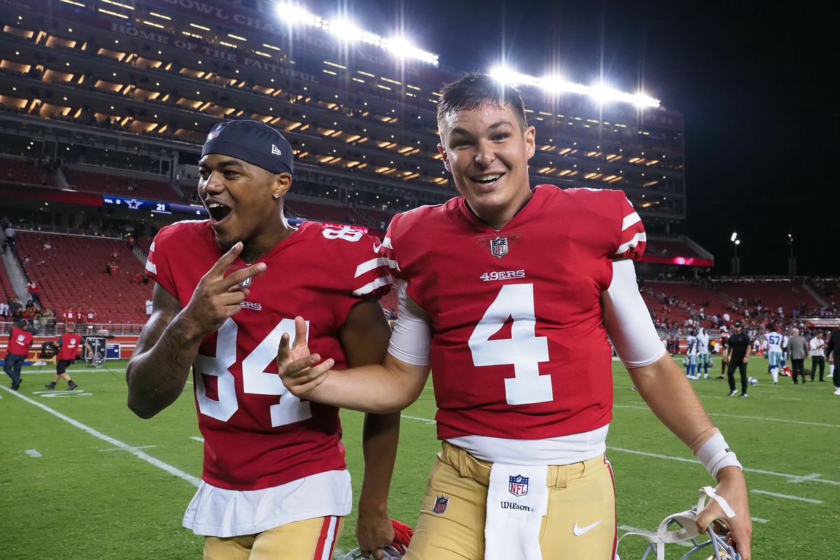 Definitely not dropping 4 hundo on the Denver defense Photo Credit: Niners Nation