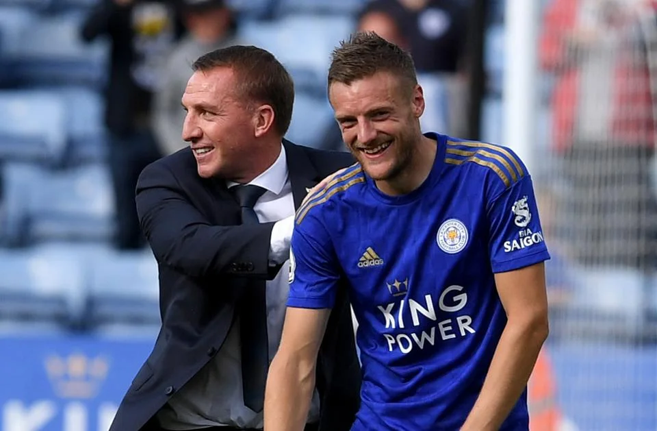 Brendan Rodgers & Jamie Vardy Credit: Forbes
