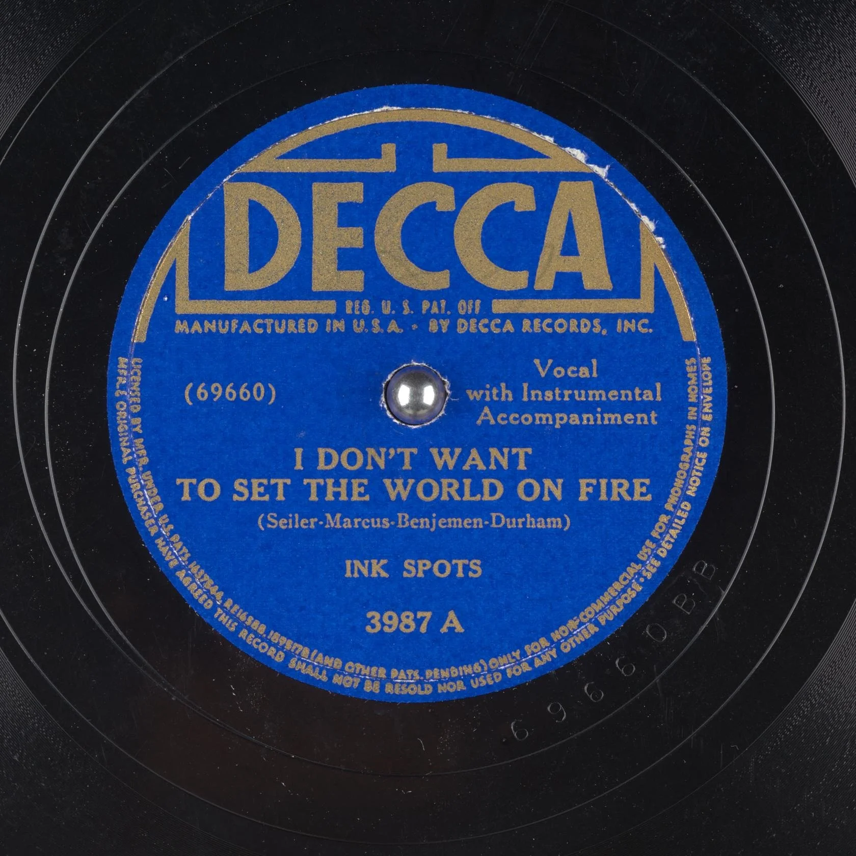 Song of the Day: I Don't Want to Set the World on Fire