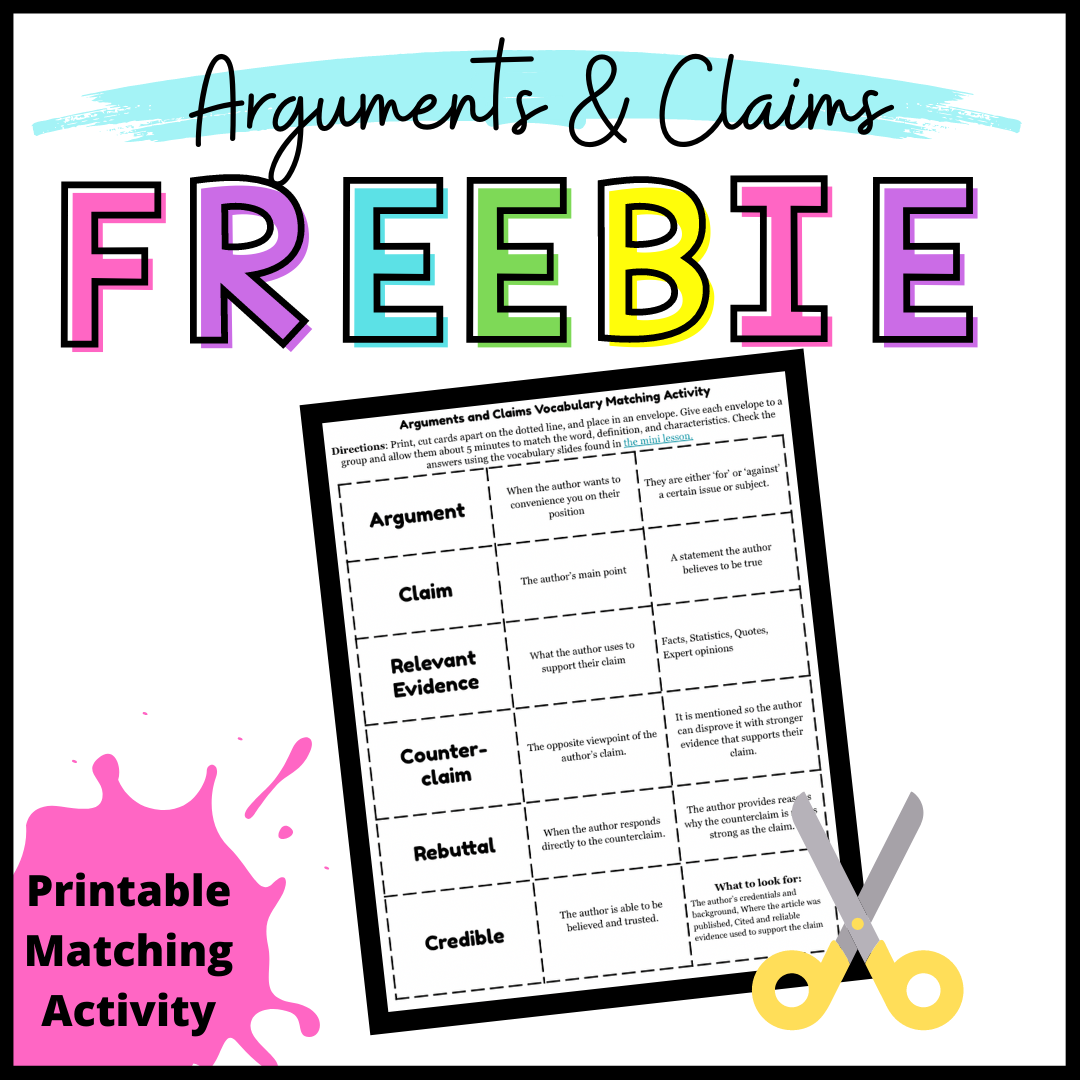 How to Teach Arguments and Claims in Middle School — Teaching Intentionally