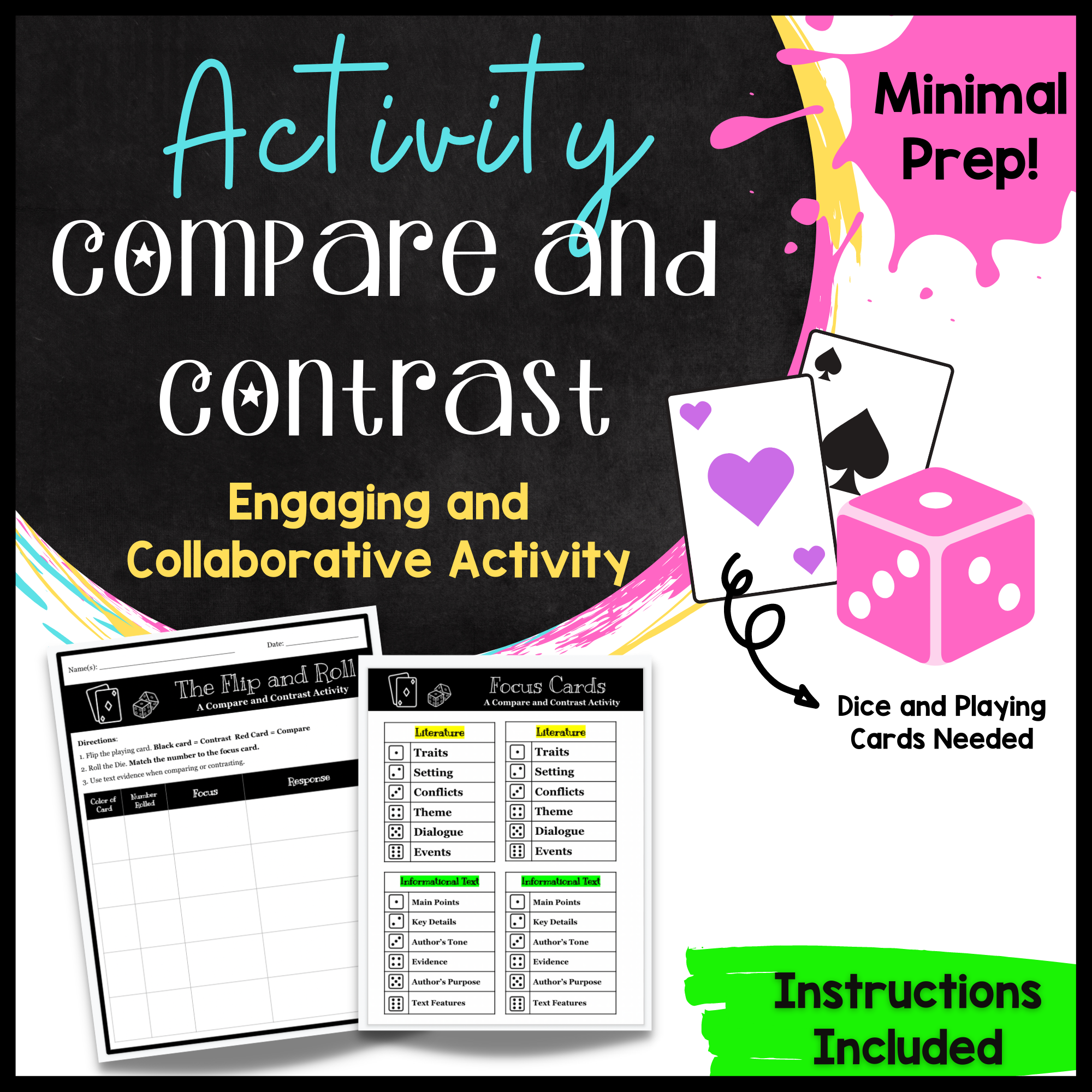 Two Engaging and Fun Activities to Teach Compare and Contrast
