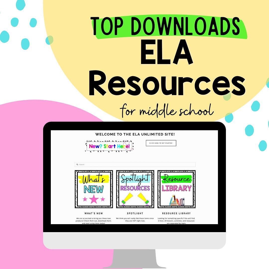 Check out what middle school ELA teachers like you are downloading and using in their classrooms!

👉Weekly Planning Guides (
👉Bell Ringers
👉Standards Based Excerpts and Questions
👉Inference Mini Lesson
👉Morphology Lesson
👉Grammar Lessons

Are y