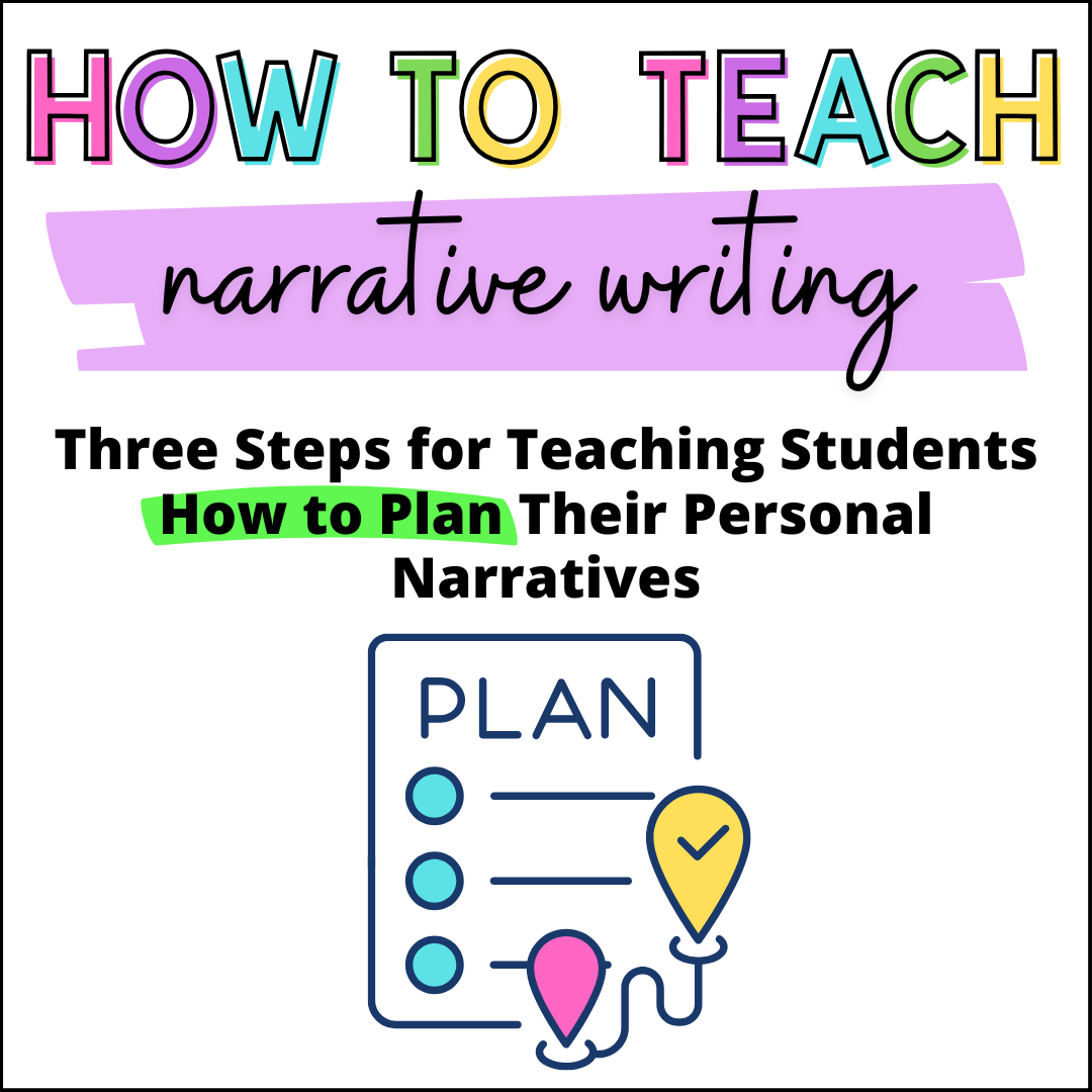 How to Teach Students to Plan for Their Personal Narrative