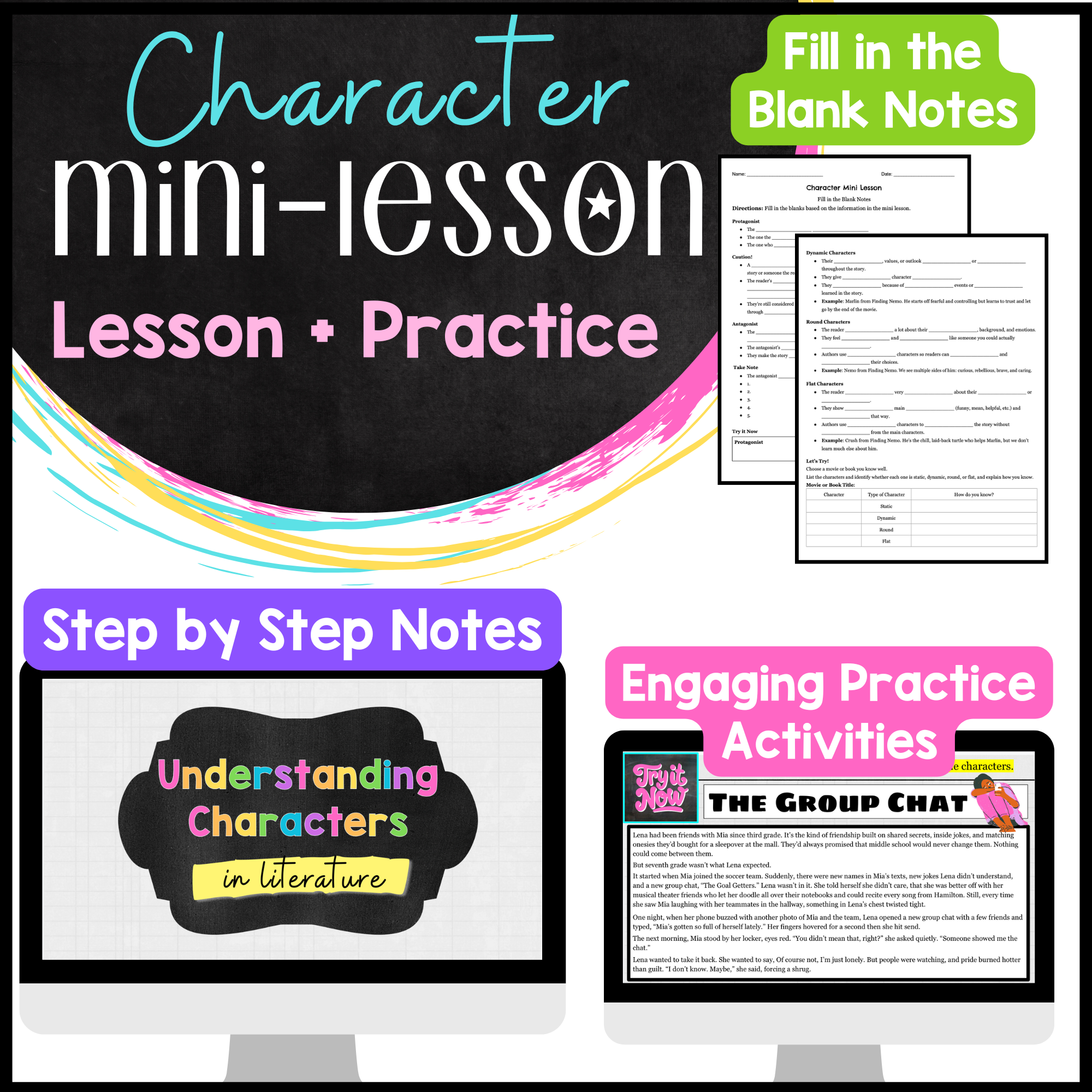 How to Teach Character Types in Middle School ELA (Protagonist ...