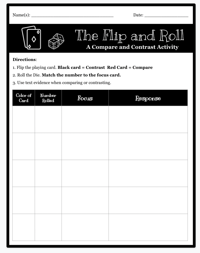 Two Engaging and Fun Activities to Teach Compare and Contrast ...