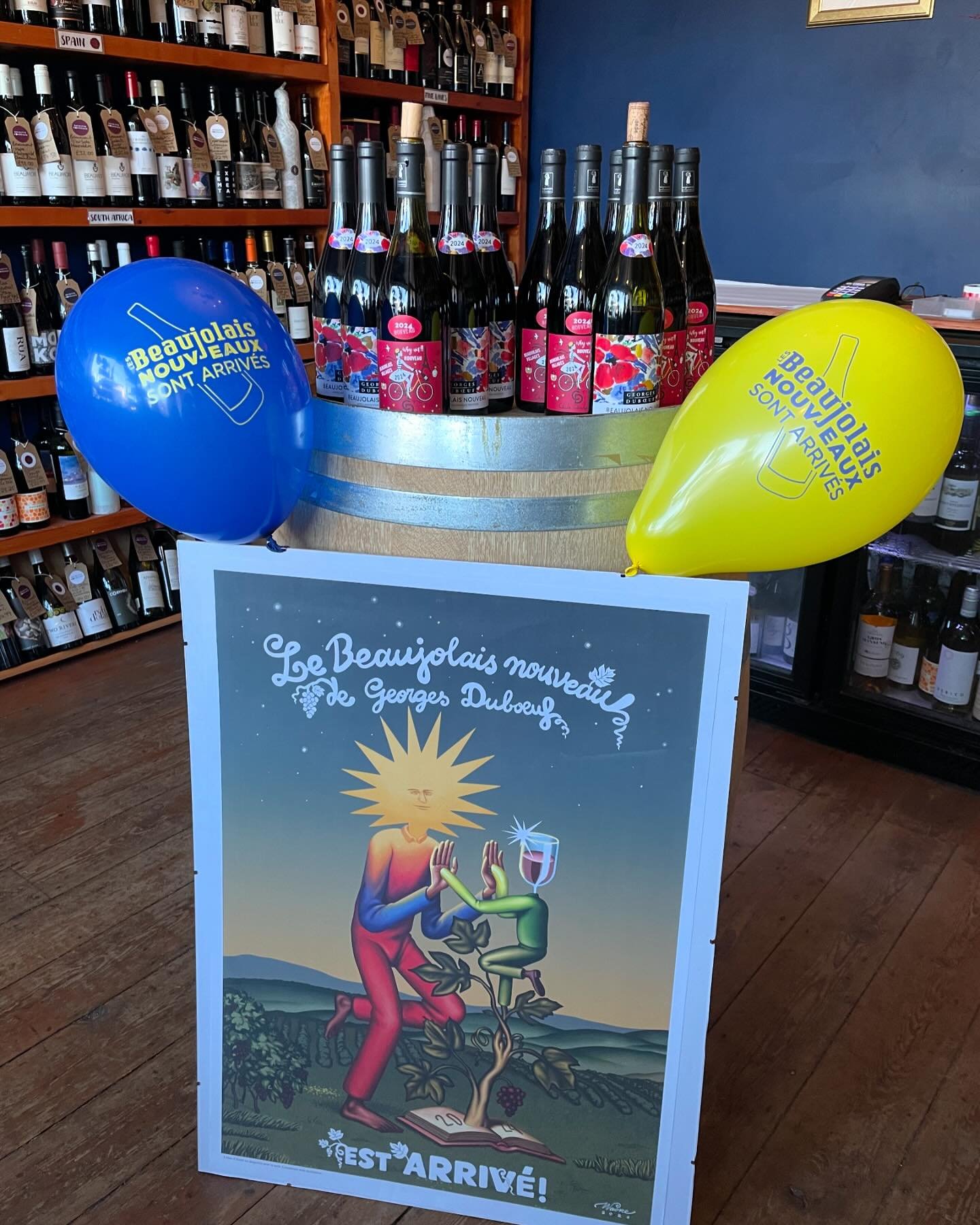 Le Beaujolais Nouveau est Arriv&eacute;! 🍷
.
Come down, have a taste, have a glass, buy a bottle &hellip;
.
AND it&rsquo;s not too late to grab a ticket for the @brigittebordeauxwine and @kraftwerksnotts Beaujolais Run. Your &pound;30 ticket gets yo