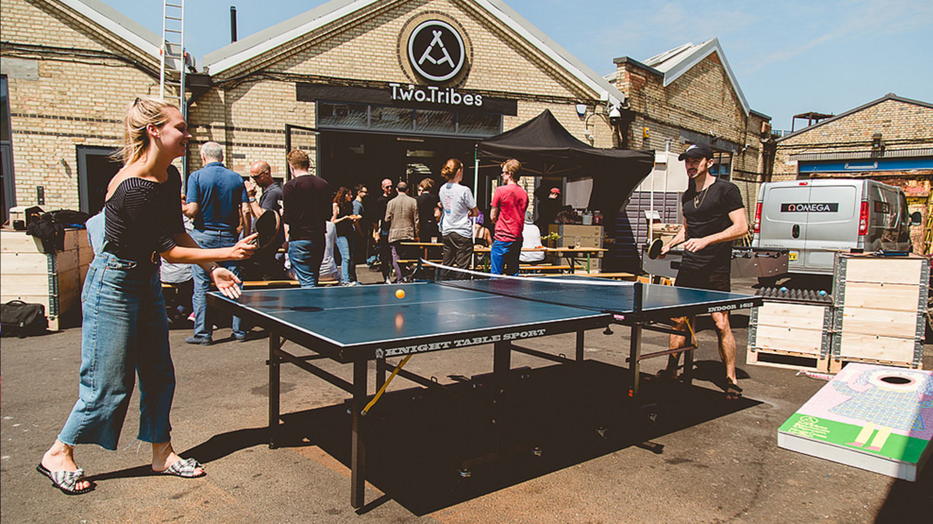 TWO TRIBES Image credit: Two Tribes Two Tribes Brewhouse and Taproom, situated in the Tileyard Studios complex in the heart of King's Cross is a warehouse space split in two. Half is a brewery where the master beer makers brew up the sumptuous golden nectar, and is part taproom bar and part events space. Because it’s 2018 people and we all want more from an evening of drinks than just a stool and a bar to lean on. With hi spec turntables and a booming soundsystem, music is their focus with afternoon and evening DJ sessions to entertain the masses at some open and some exclusive events. Drinking responsibly is of utmost importance, as always, and food trucks on site offer up treats for those there for the long run such as Patty and Buns infamous burgers or pizzas made by Vinyl. If you and your colleagues are big fans then make sure to check out their creative drinks clubs where you can subscribe to weekly deliveries of their beer, wines and also soft drinks, straight to the office door. Overall the space draws on the creative air of its surroundings and all the cool kids will love it. As well as everyone else actually, because everyone is welcome. Facebook | Instagram | Twitter