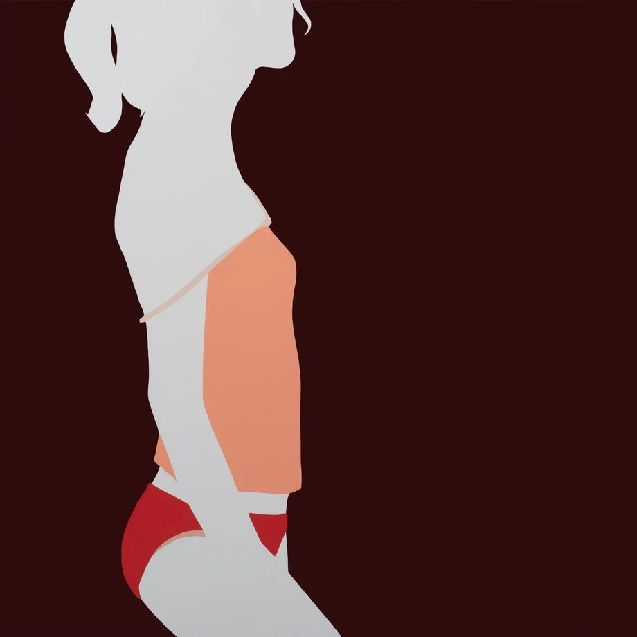 The act of putting on or taking off our clothes could not be more ordinary. We do it at least twice a day, every day – probably fifty thousand times over a lifetime. And yet to catch sight of someone else engaged in the same undertaking can be an extraordinarily intimate thing. In Natasha Law’s paintings, women are either fully absorbed in the task at hand, or lost in their own private reverie. They are at their most vulnerable – alone, half-nude, aloof, unprepared for prying eyes. Each figure is conveyed only in silhouette, her shape enhanced by the scantest of details – a splinter of shoulder blade, for instance, or the crinkle of skin behind a knee. Catch these beautifully striking works in ‘Deliberations’ at the Eleven Fine Art Gallery is in Twickenham until the 28th September. Facebook | Instagram