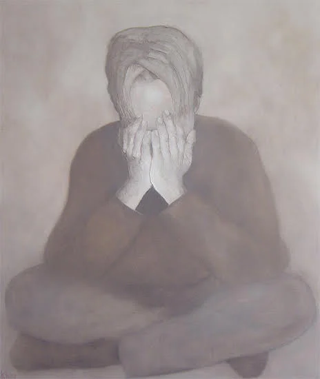 Vermis , olieverf op doek, 120x100, 2001
