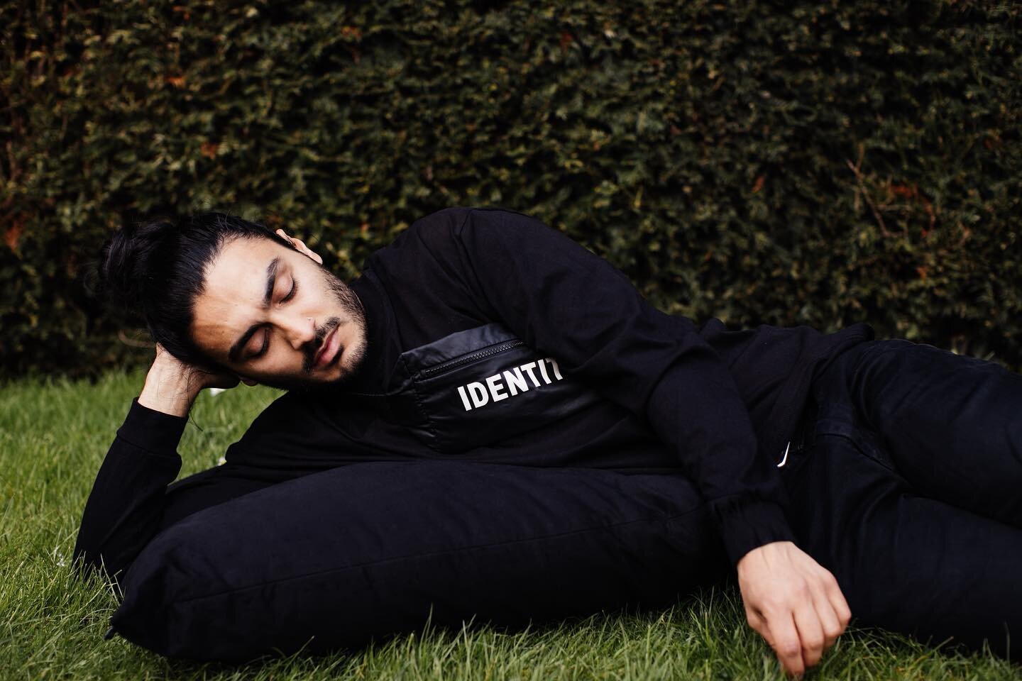 We asked @moeedmajeed to sit down with us at the Secret Garden in London and meditate on our Identity pillows to especially feel and eventually heal with us. At this point it is all about who we become as a collective and our gentle way of communicat