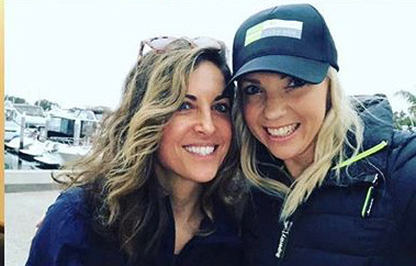 Ann Marie with Chantal Brodrick, host of the Fitness Business podcast.