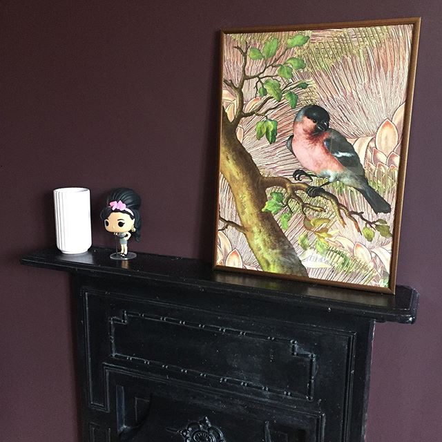 If you stand still long enough in my house, the joke is you get painted black...😎🖤🙌 #blackfireplace #darkrooms #paintitblack