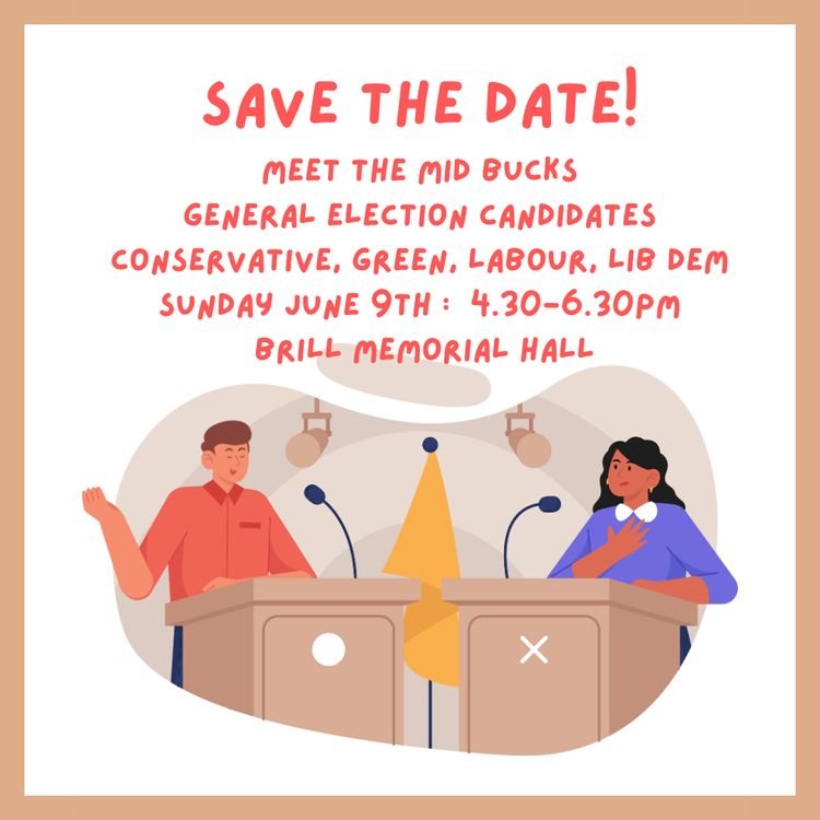 Save the Date! Meet the Mid Bucks General Election Candidates on Sunday, June 9th, 4.30-6.30pm in Brill Memorial Hall
*
Brill residents are invited to submit questions to the candidates. Details to follow!
*
#generalelection #haveyoursay #meetthecand