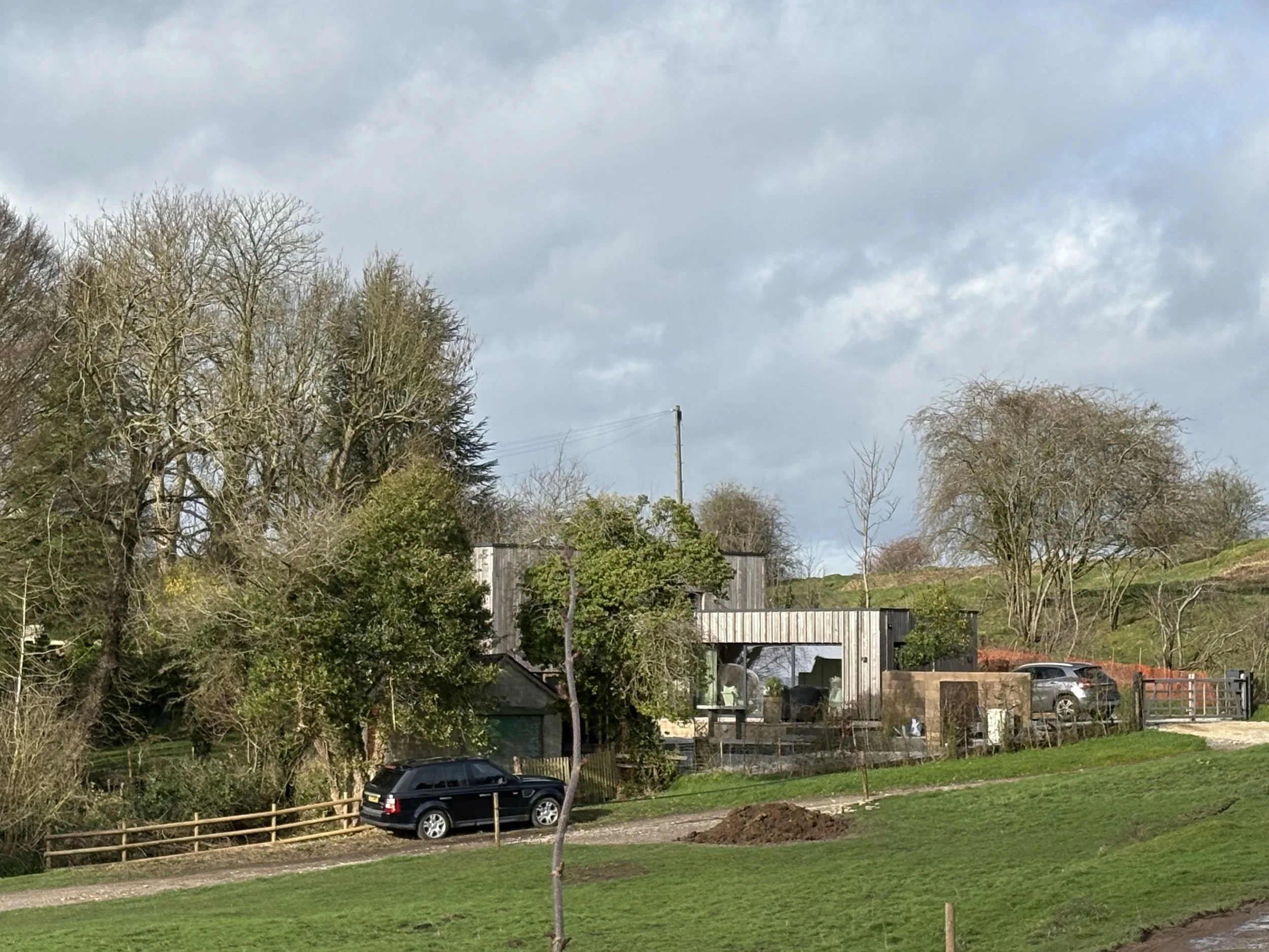 Photo of new house on Brill Common.