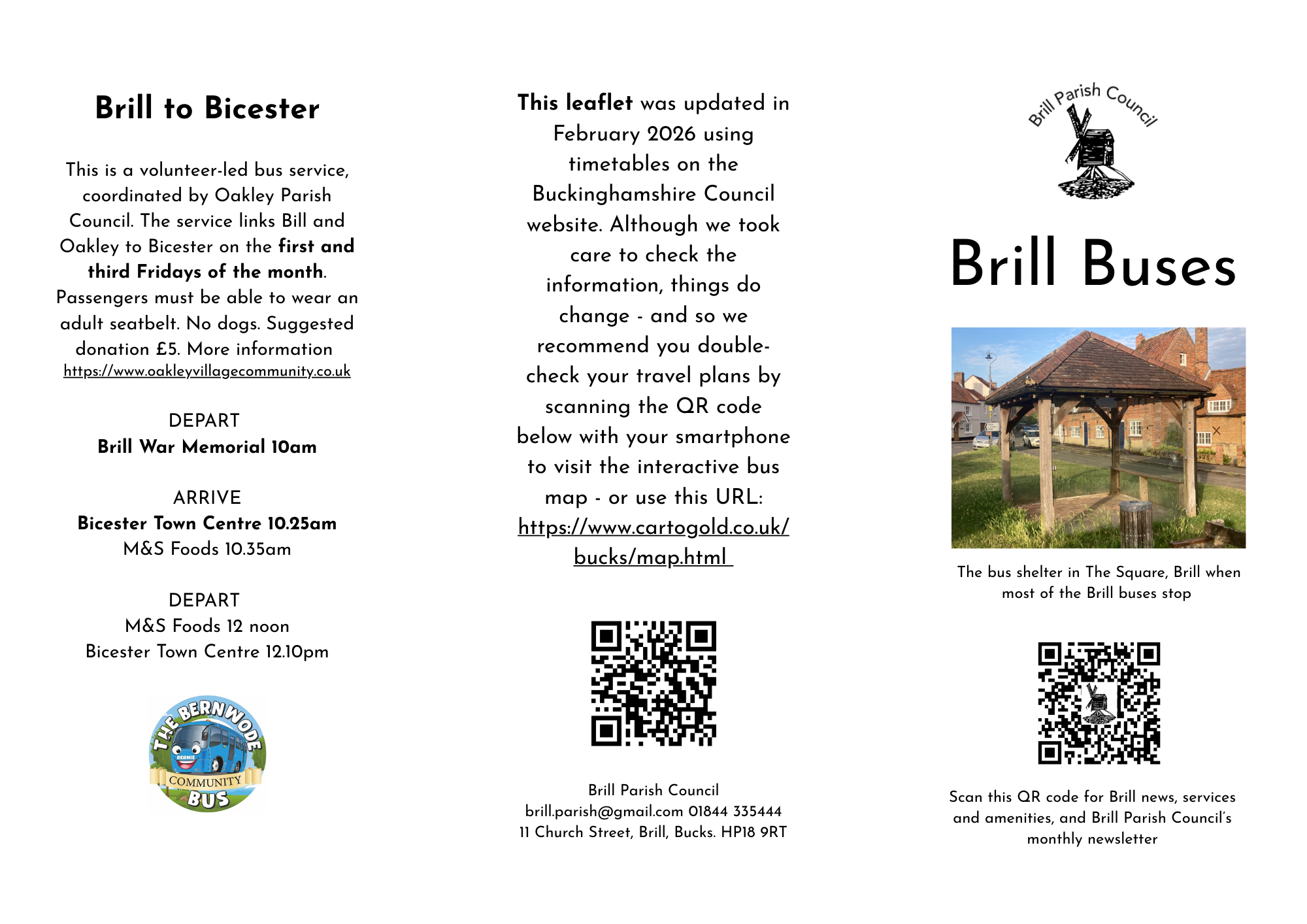 Page 2 of Brill Buses leaflet