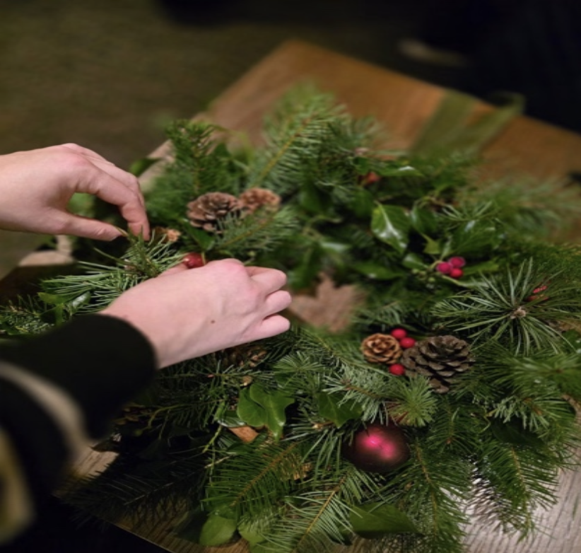 Photo of holly wreath