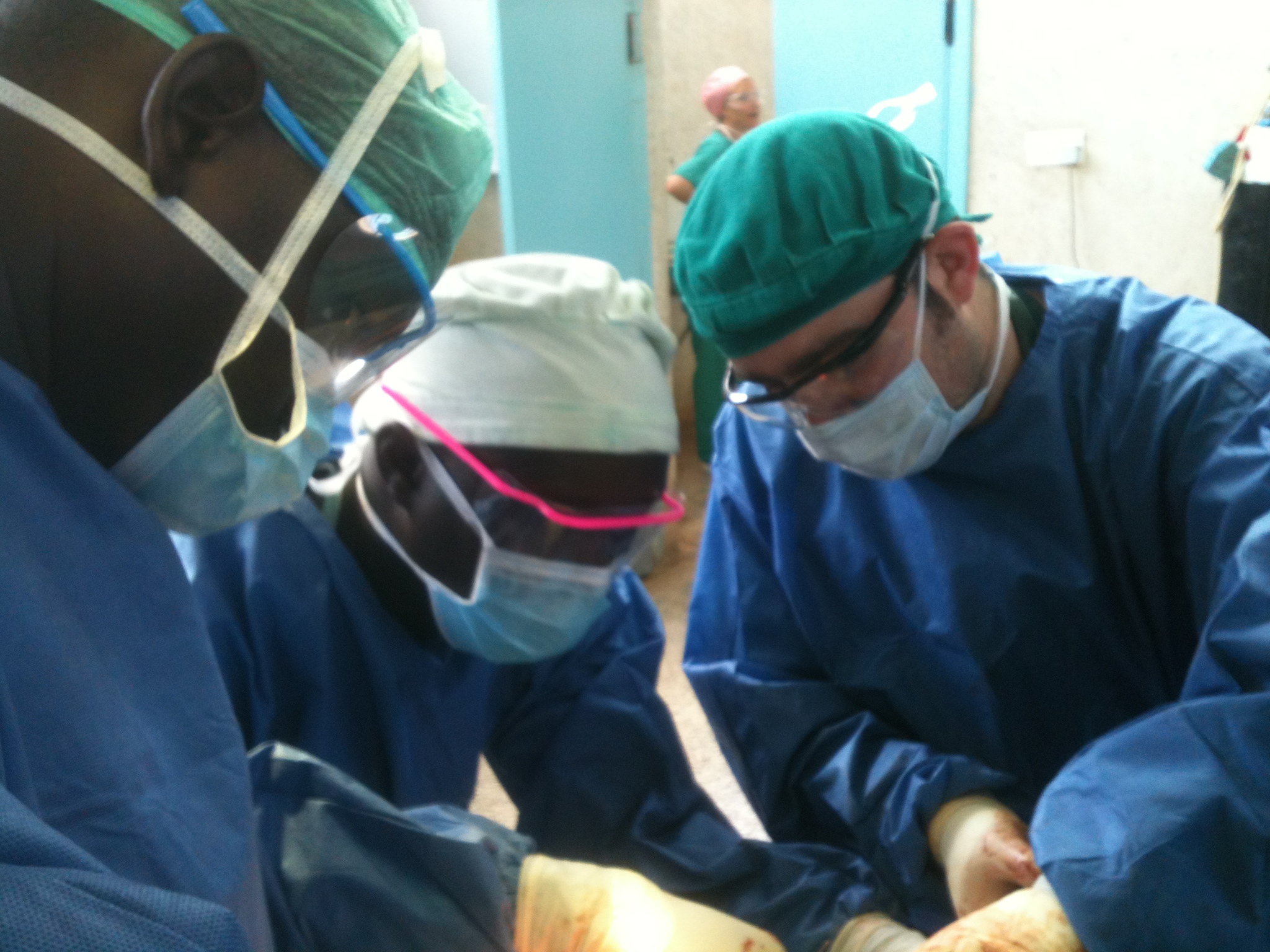 Team working During surgery at Kitale hospital 
